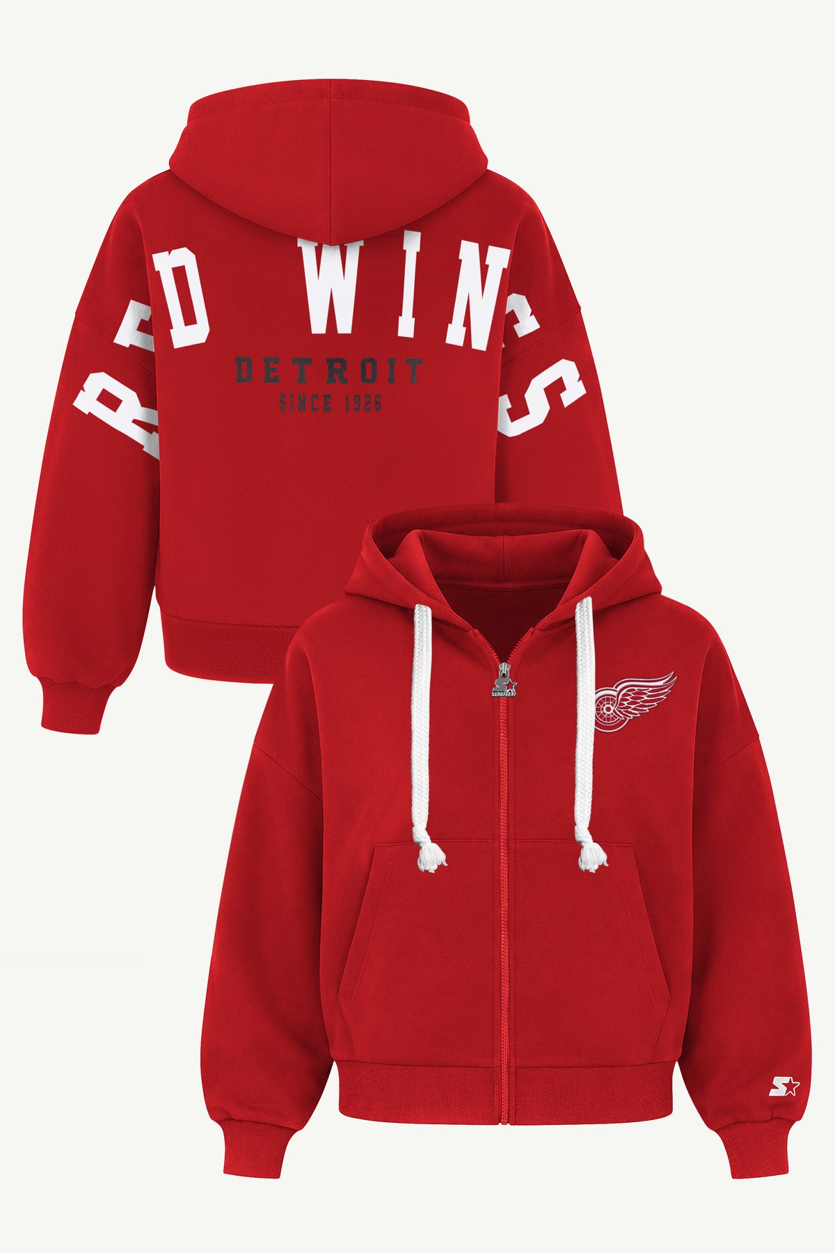 WOMENS DETROIT RED WINGS HAIL MARY ZIP UP View 1