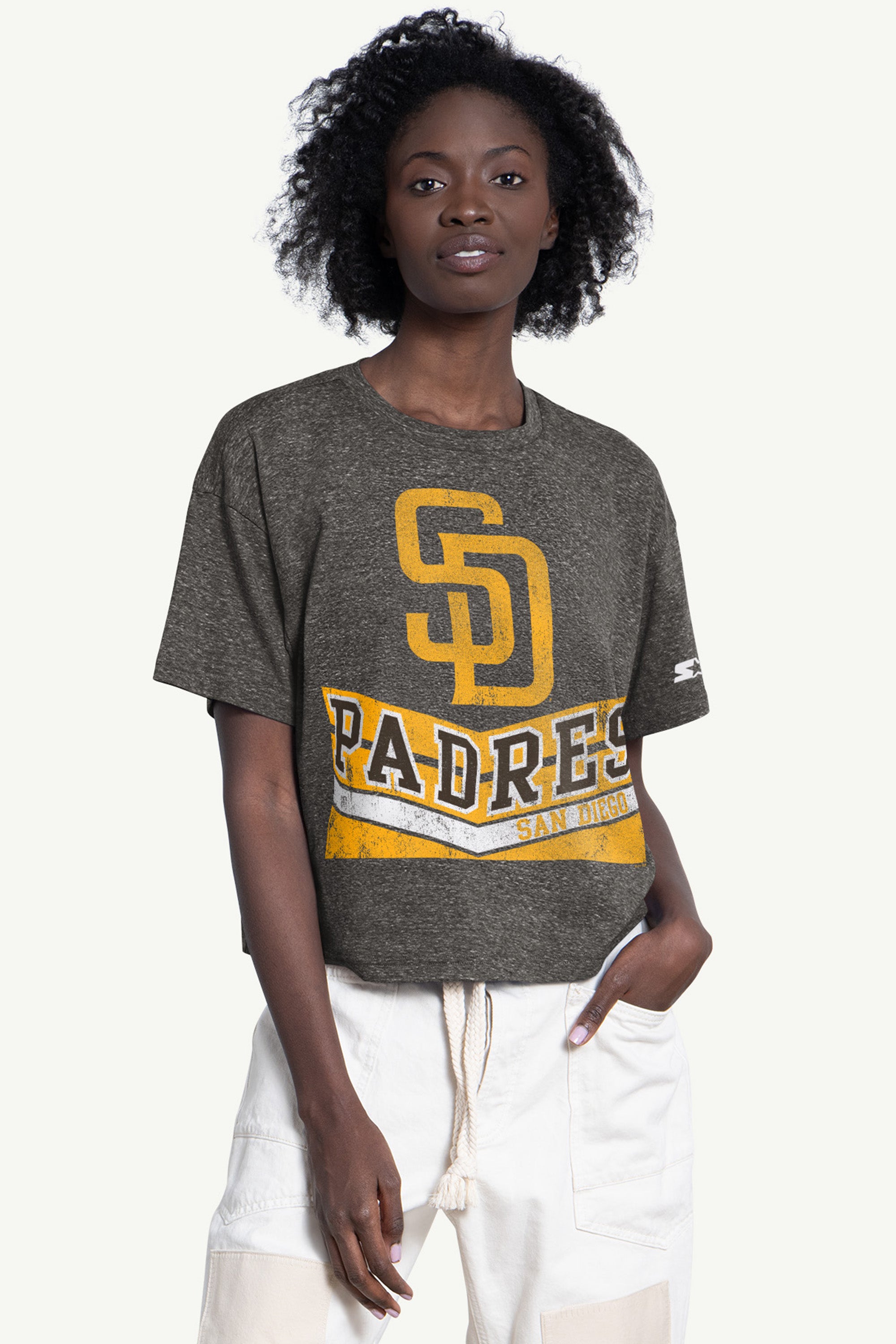WOMENS SAN DIEGO PADRES JUMP SHOT TEE View 1 | MLB