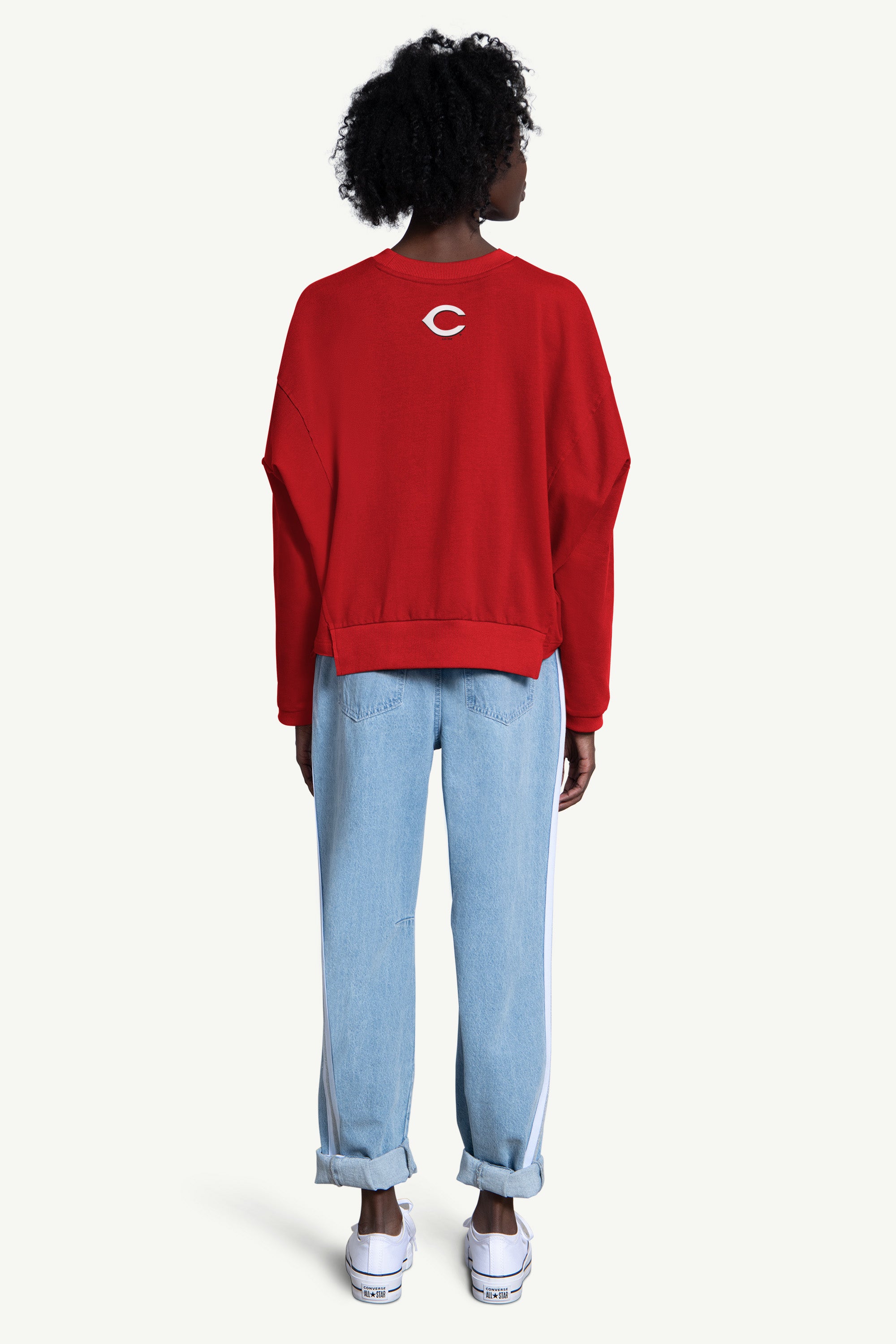WOMENS CINCINNATI REDS CREW NECK SWEATSHIRT View 2 | Cincinnati Reds