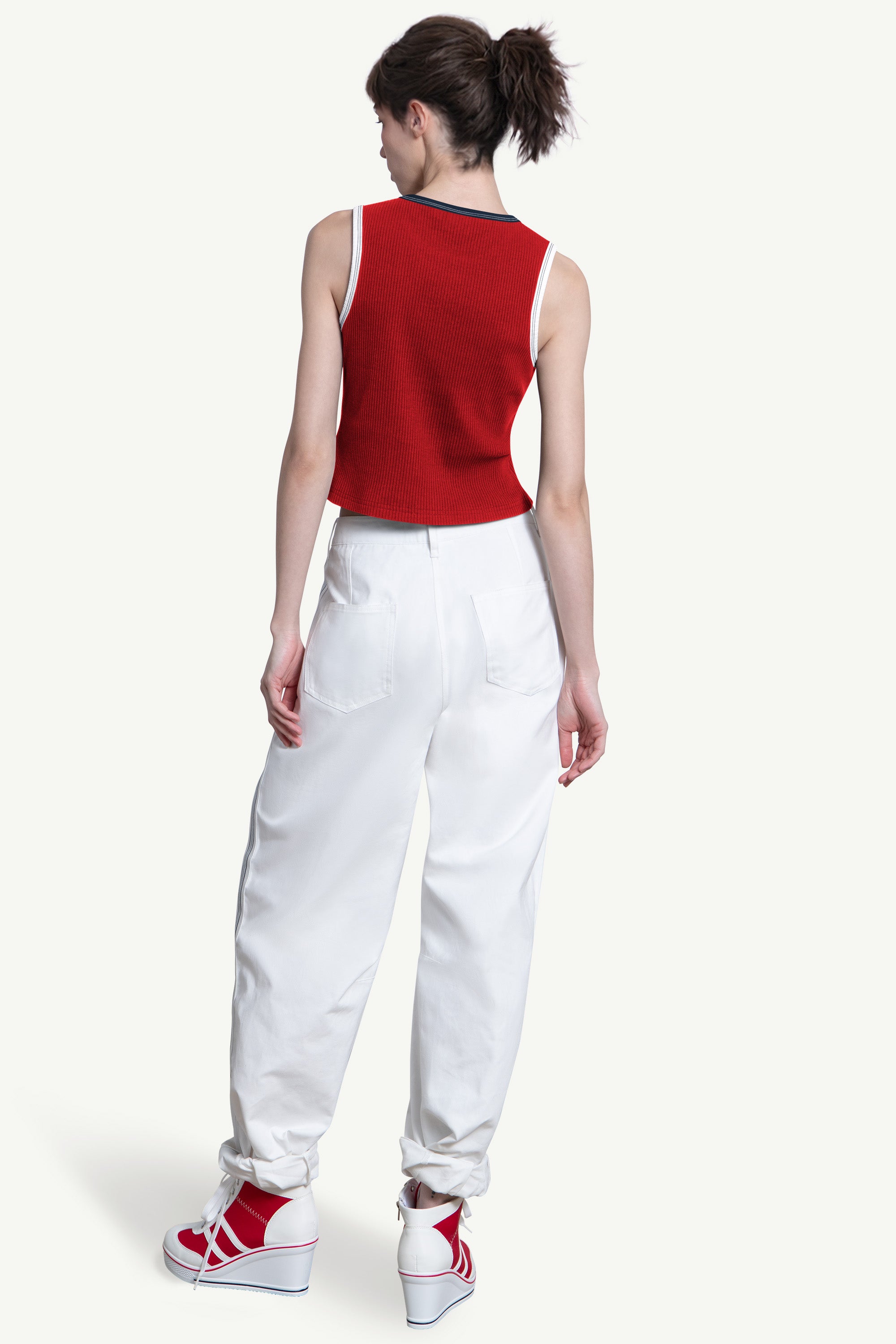 WOMENS ST LOUIS CARDINALS PLAY THE BALL CROP TANK View 2 | MLB