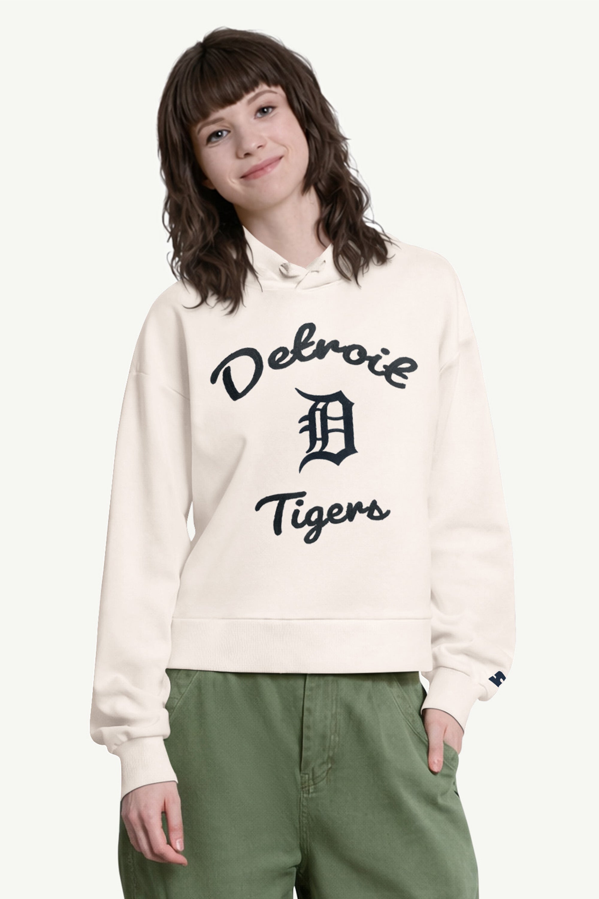 WOMENS DETROIT TIGERS BASELINE HOODIE View 1 | MLB