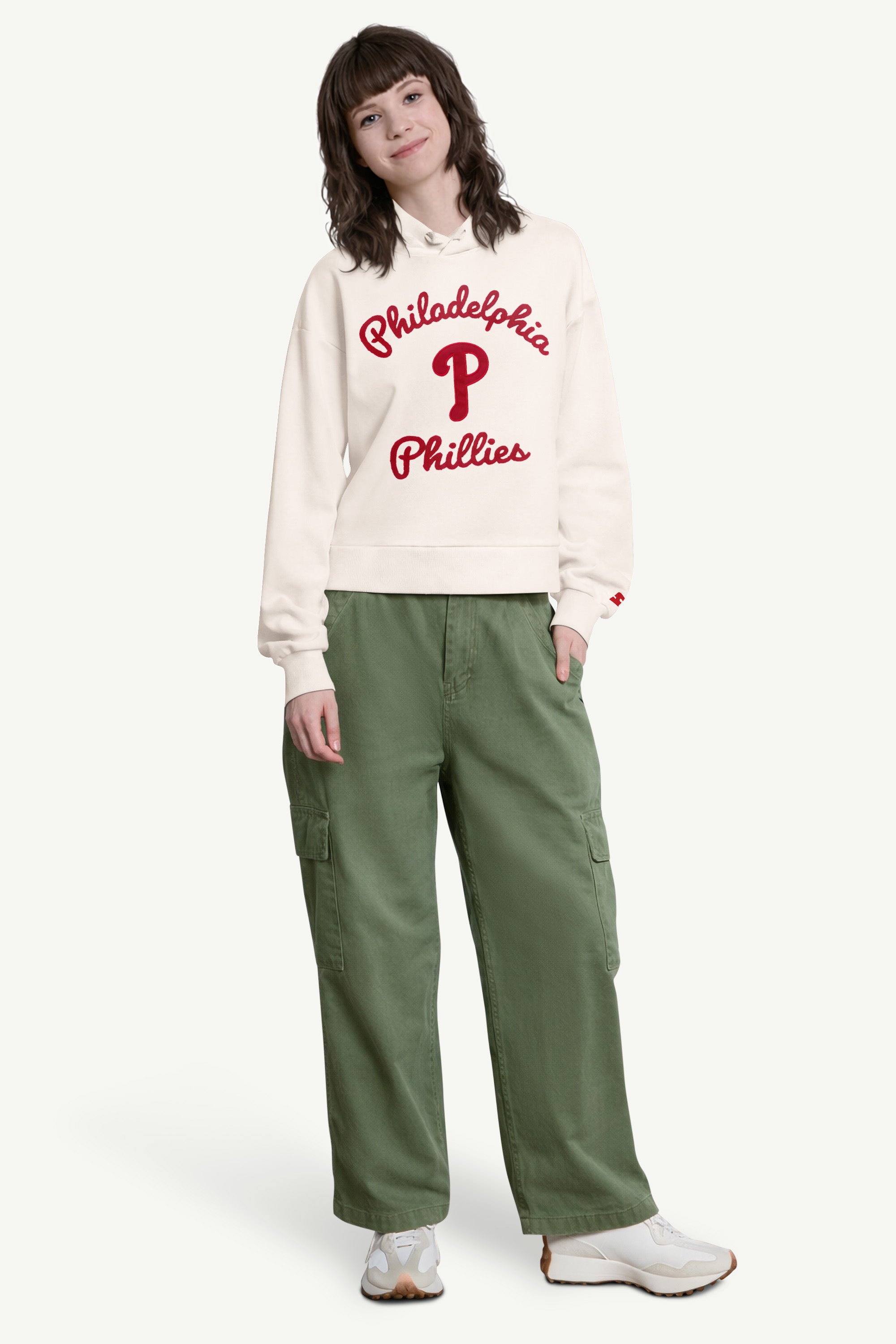 WOMENS PHILADELPHIA PHILLIES BASELINE HOODIE View 3