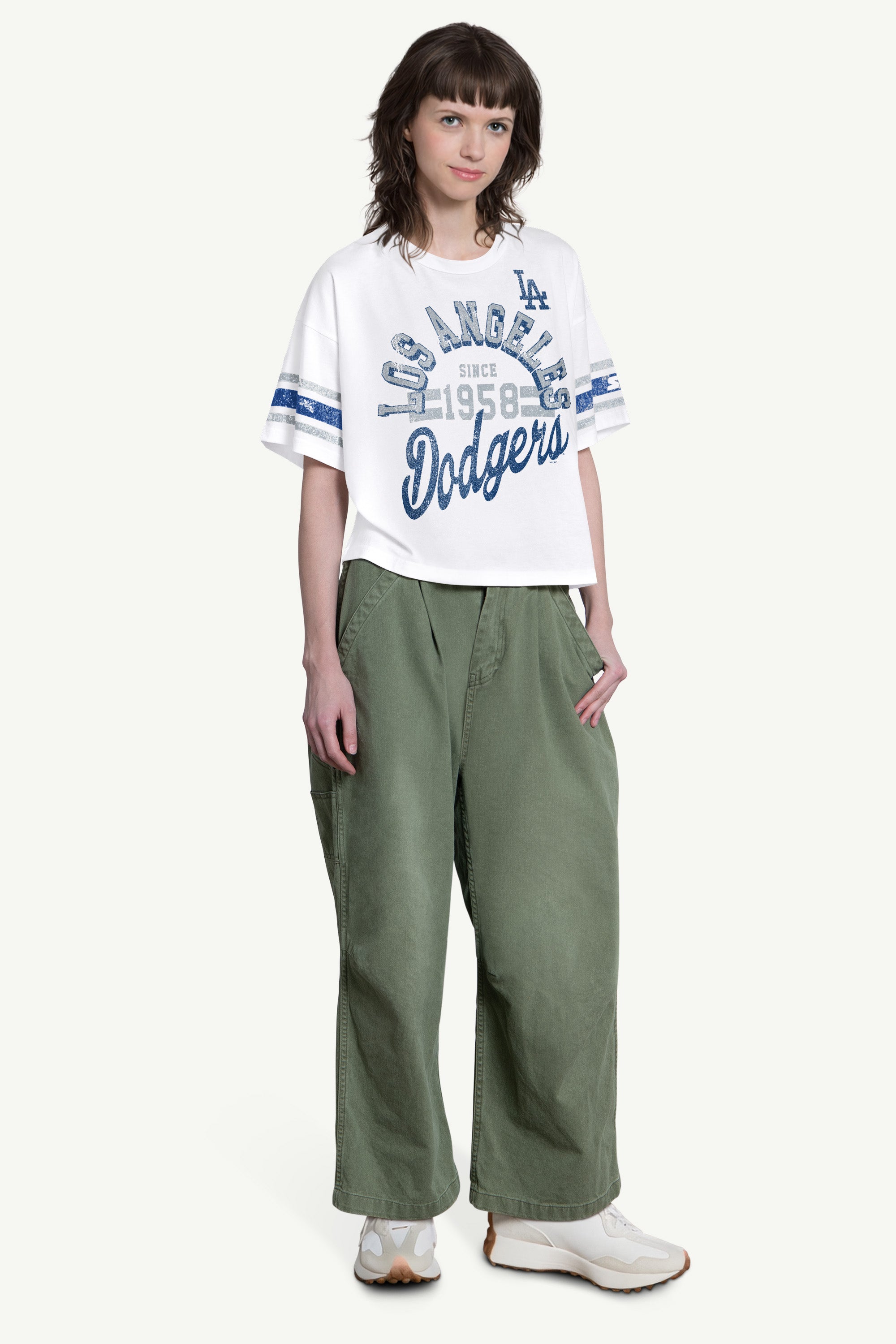 WOMENS LOS ANGELES DODGERS OFFENSE SHORT SLEEVE T SHIRT View 3 | MLB