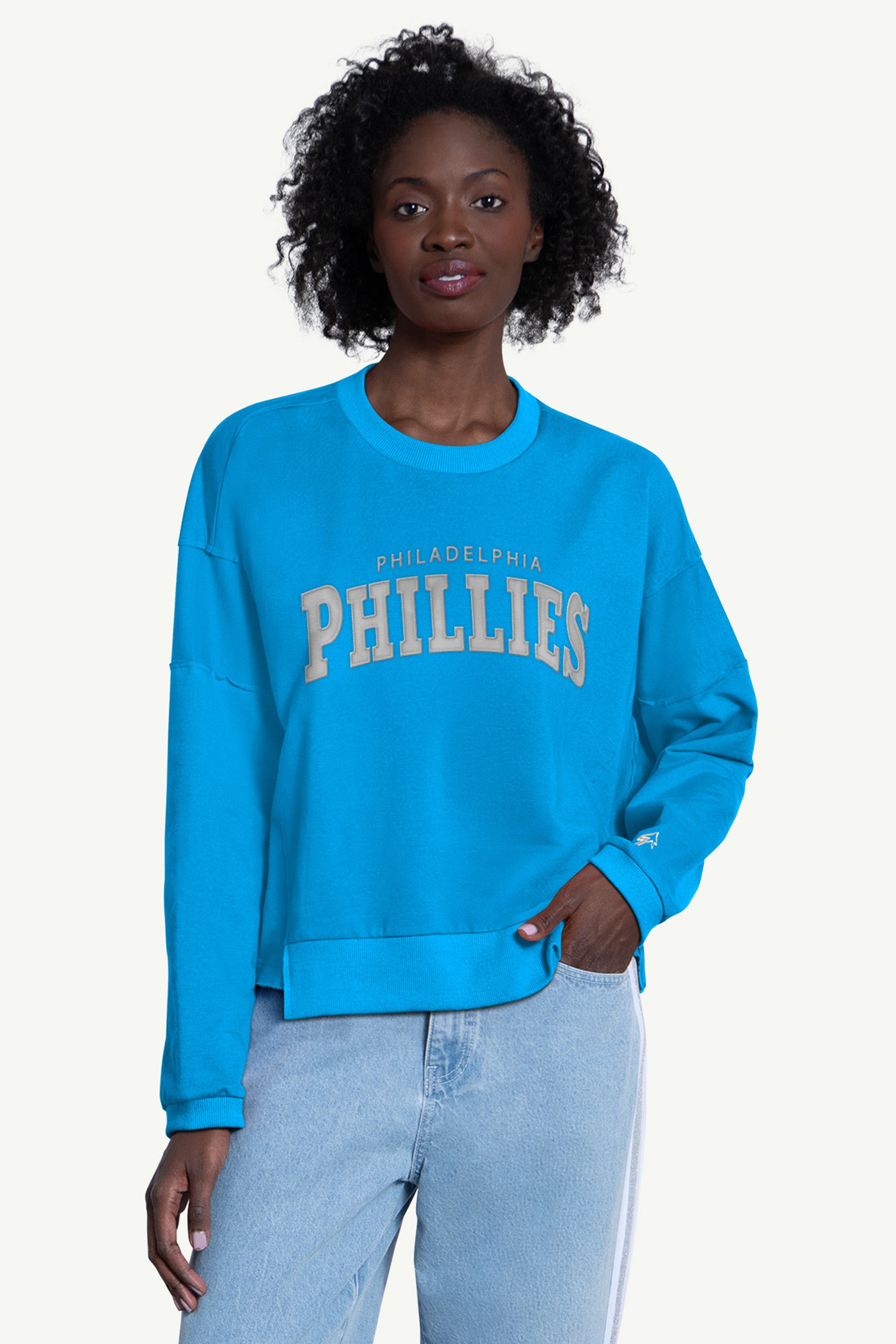 WOMENS PHILADELPHIA PHILLIES CREW NECK SWEATSHIRT View 1 | MLB