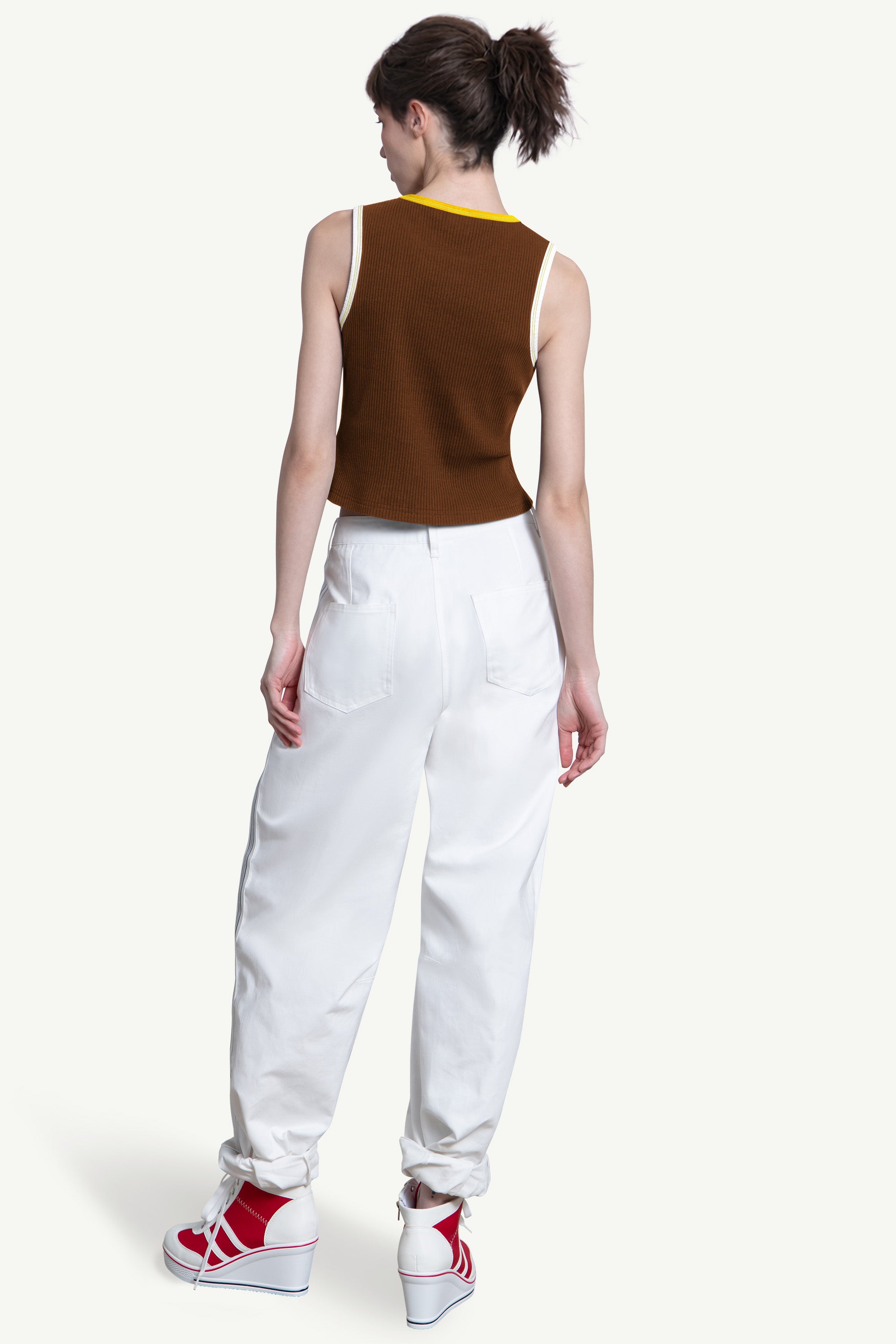 WOMENS SAN DIEGO PADRES PLAY THE BALL CROP TANK View 2 | MLB