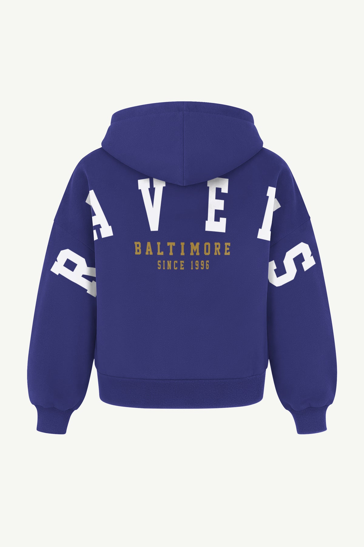 WOMENS BALTIMORE RAVENS HAIL MARY ZIP UP View 3