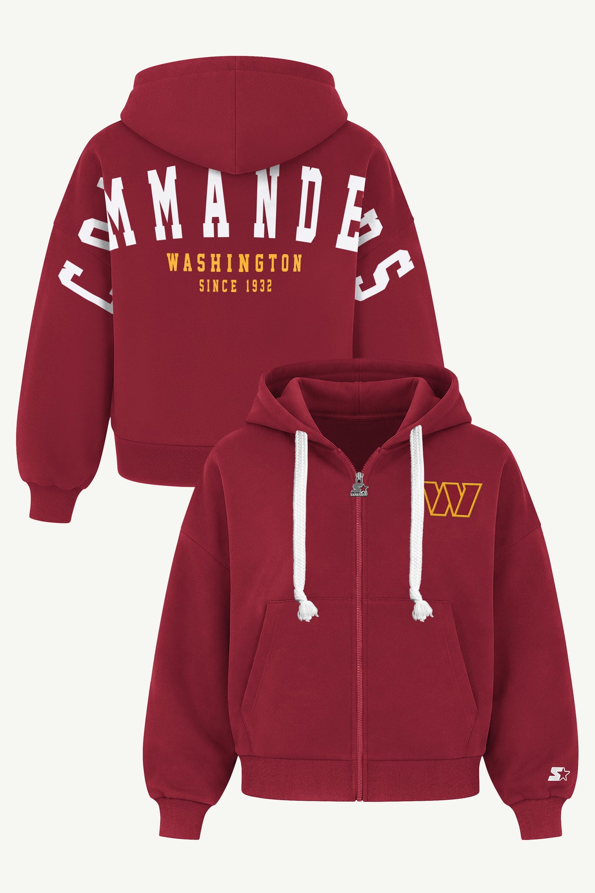 WOMENS WASHINGTON COMMANDERS HAIL MARY ZIP UP View 1