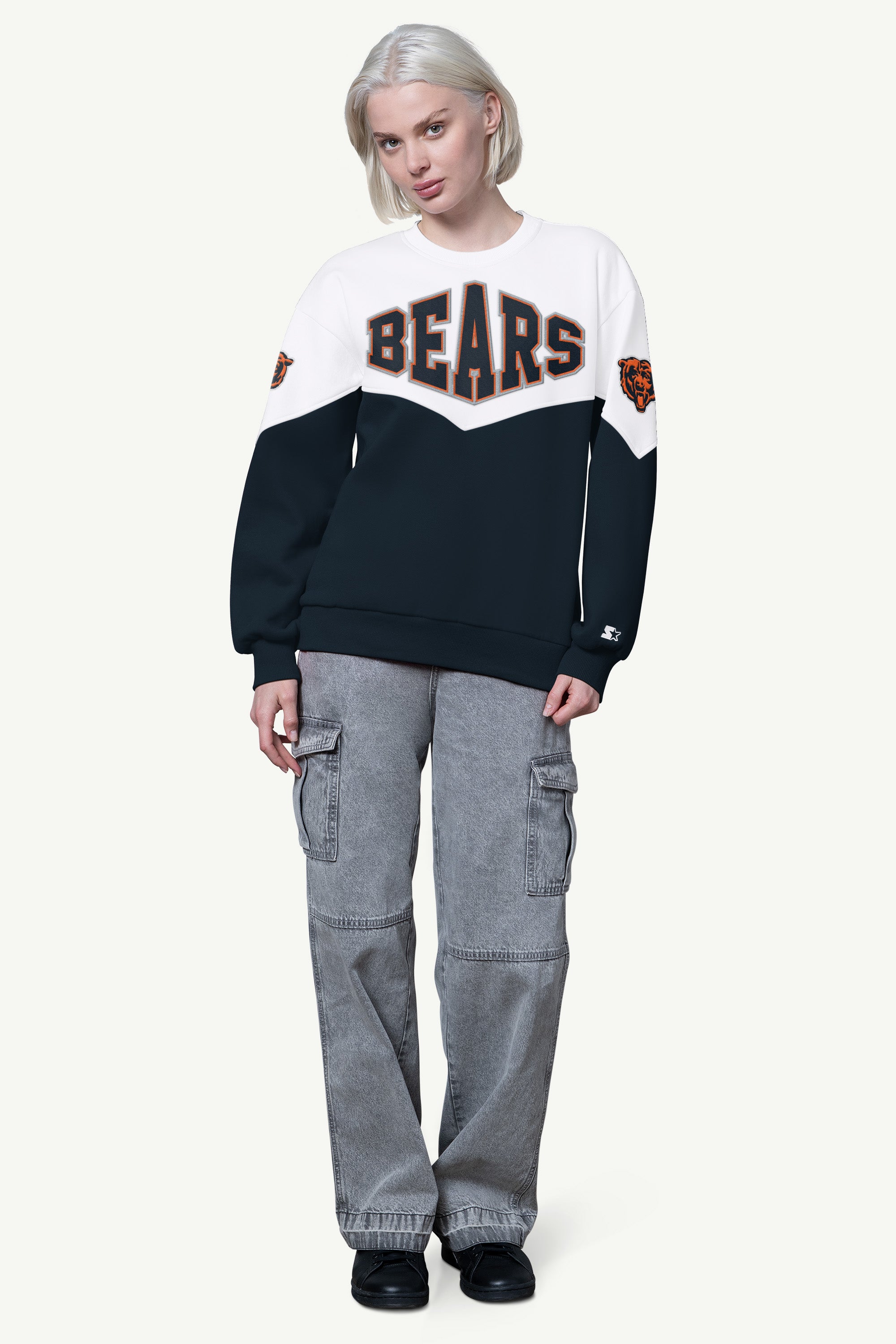 WOMENS CHICAGO BEARS CLUTCH HIT FLEECE View 2