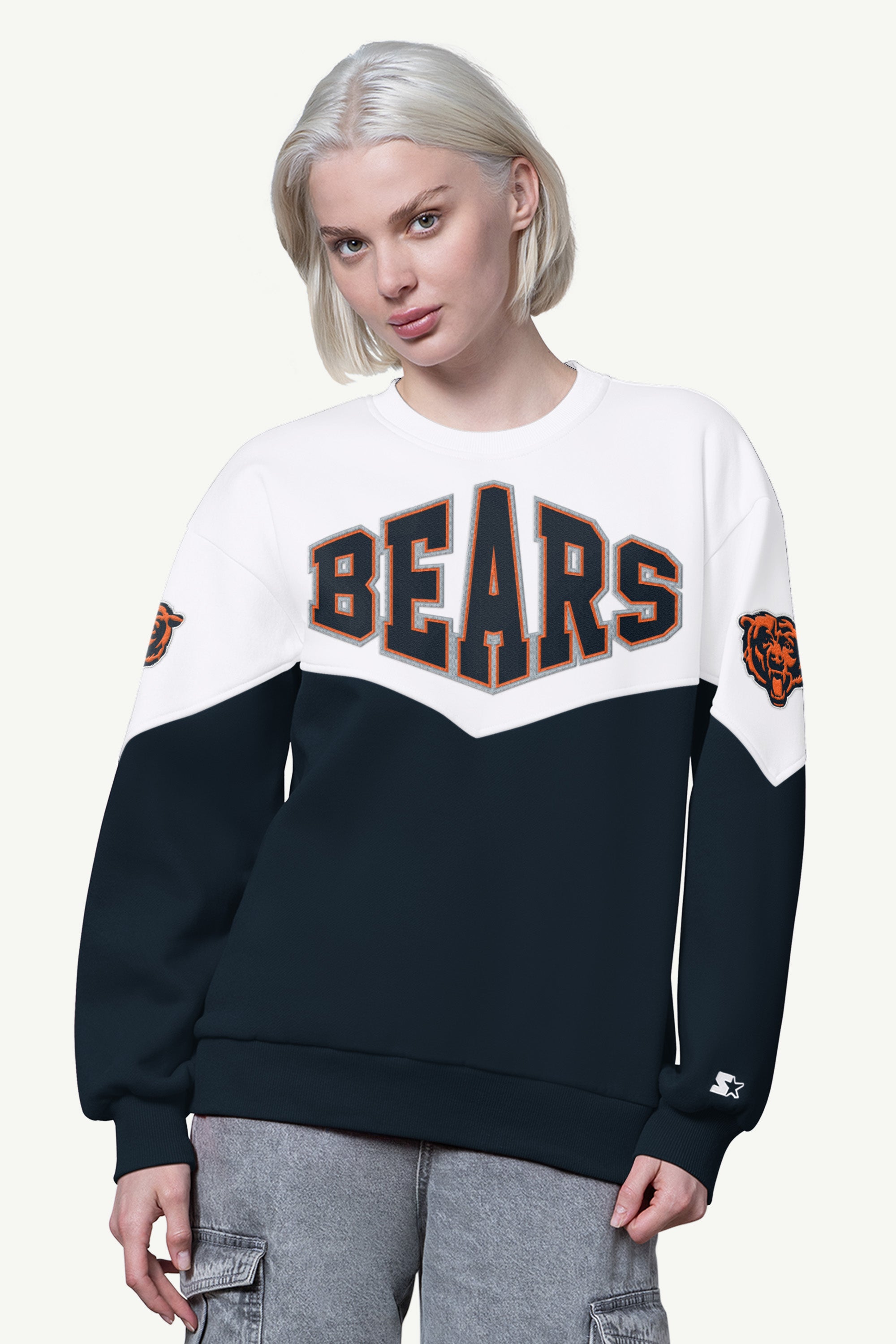 WOMENS CHICAGO BEARS CLUTCH HIT FLEECE View 1