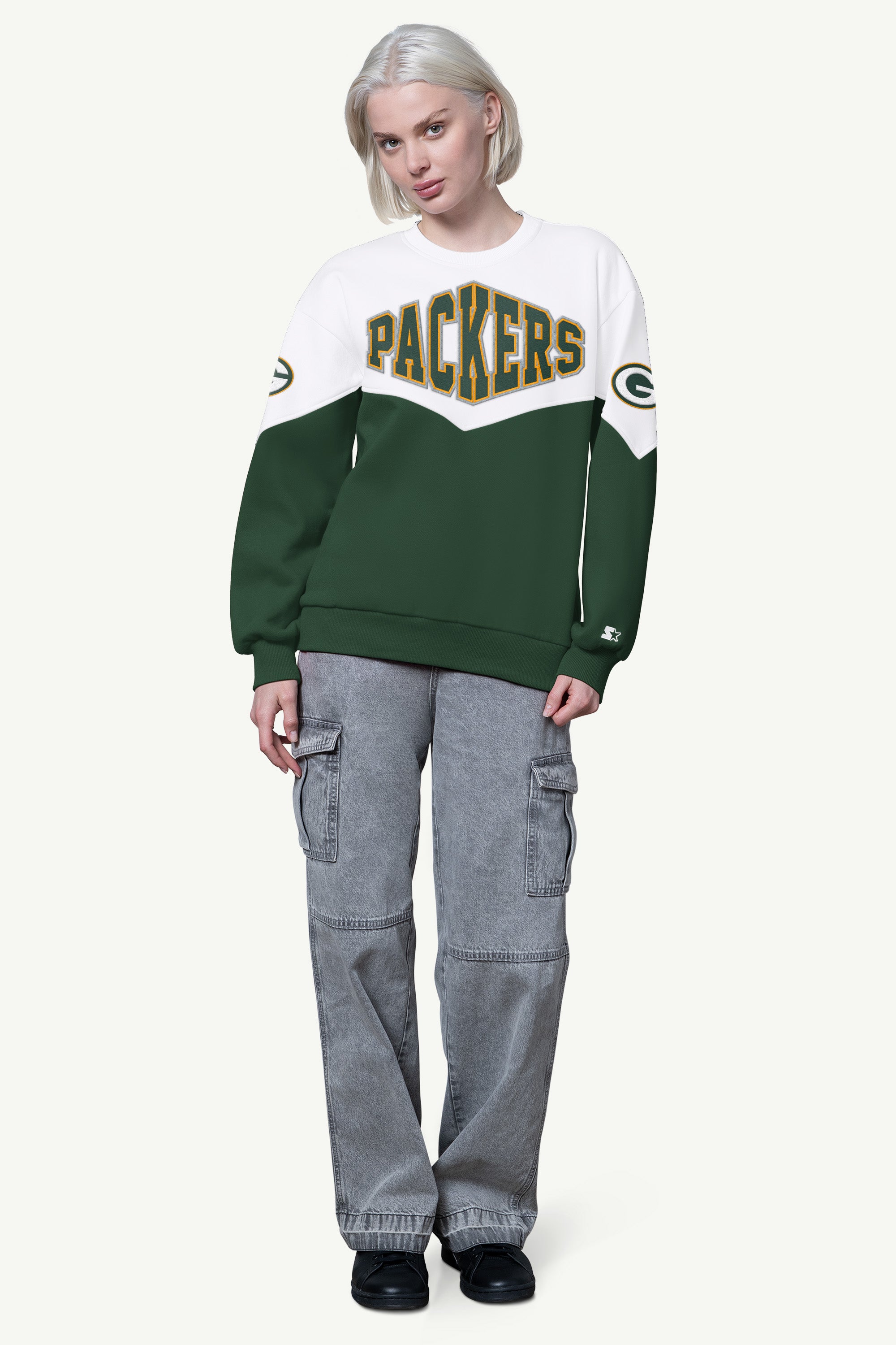 WOMENS GREEN BAY PACKERS CLUTCH HIT FLEECE View 2 | Green Bay Packers