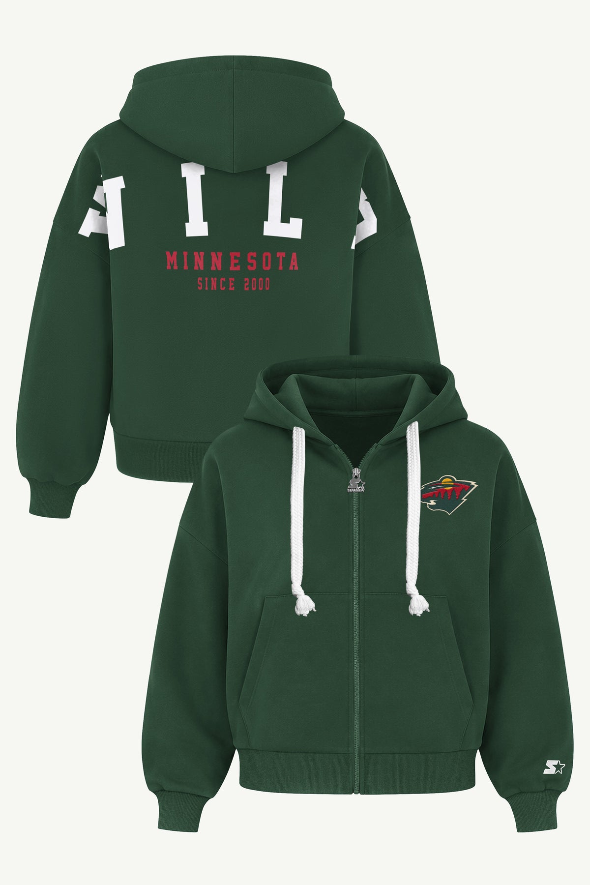 WOMENS MINNESOTA WILD HAIL MARY ZIP UP View 1