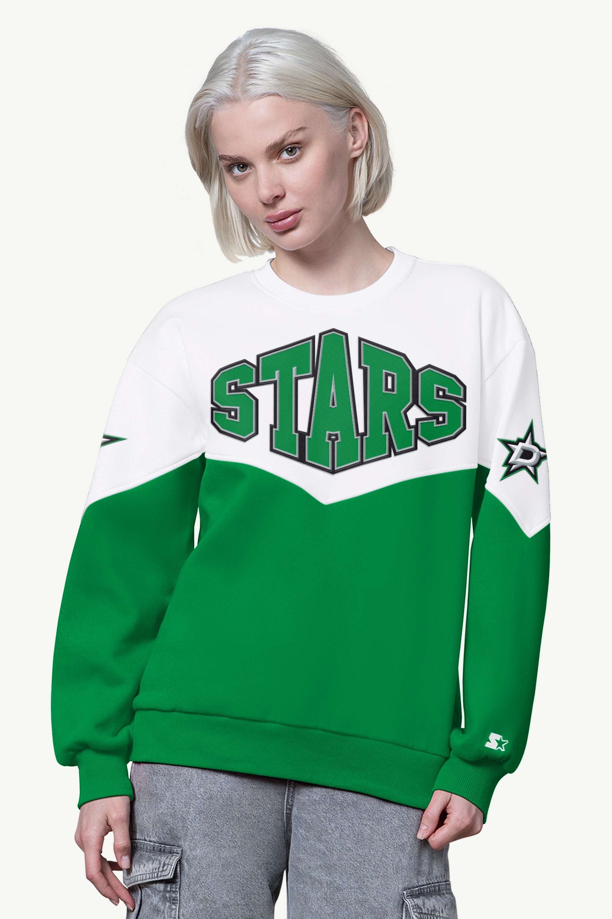 WOMENS DALLAS STARS CLUTCH HIT FLEECE View 1