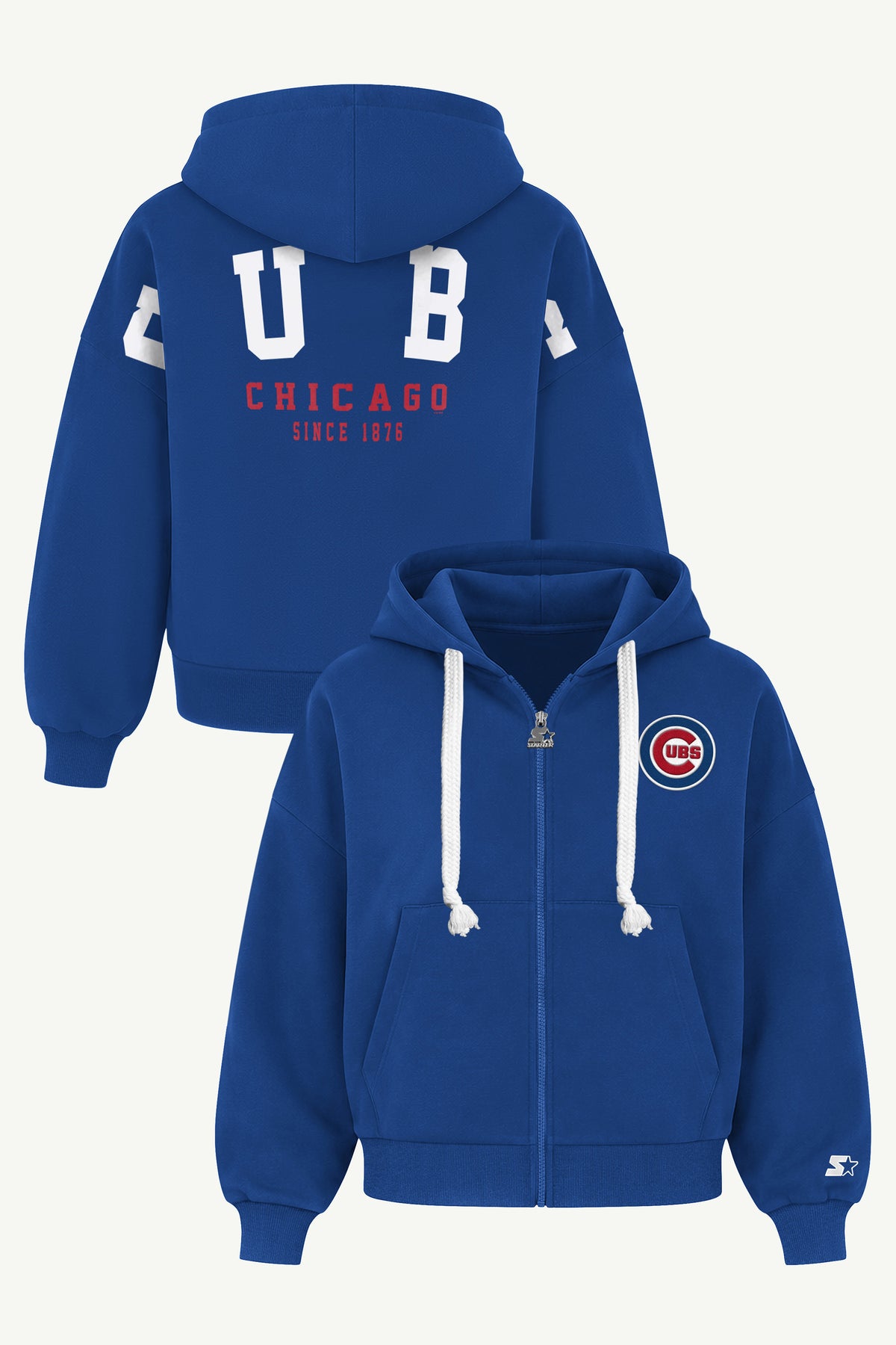 WOMENS CHICAGO CUBS HAIL MARY ZIP UP View 1
