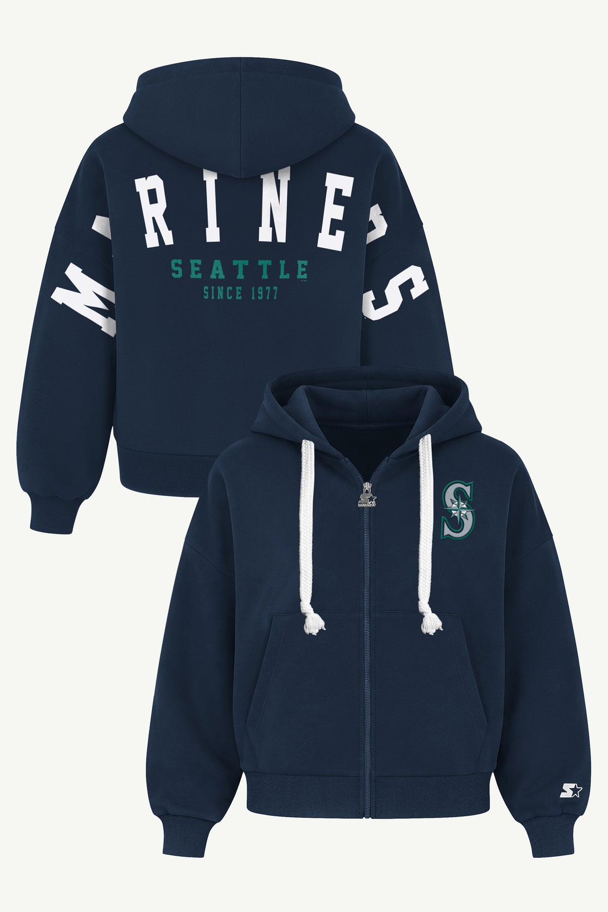 WOMENS SEATTLE MARINERS HAIL MARY ZIP UP View 1 | Seattle Mariners