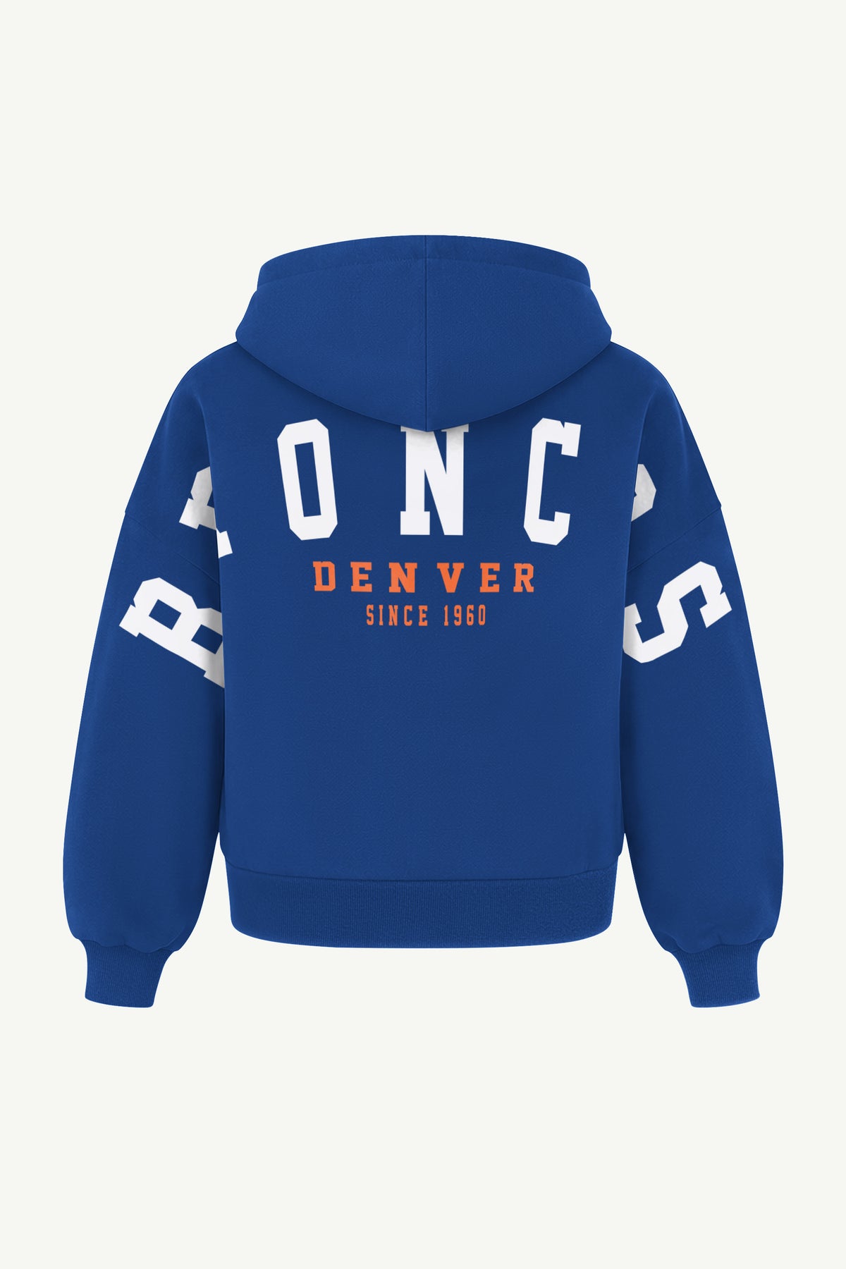 WOMENS DENVER BRONCOS RETRO HAIL MARY ZIP UP View 3
