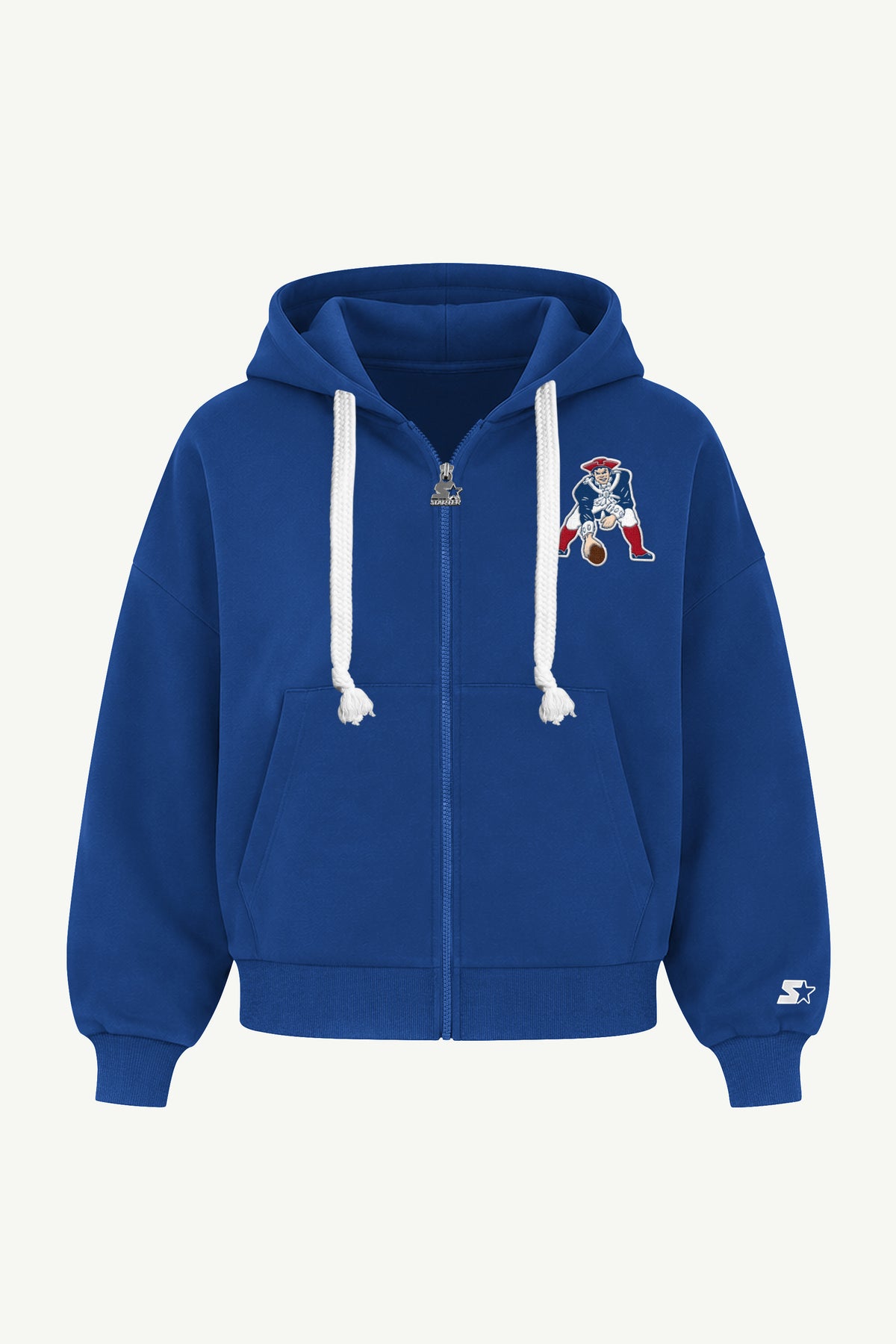 WOMENS NEW ENGLAND PATRIOTS RETRO HAIL MARY ZIP UP View 2