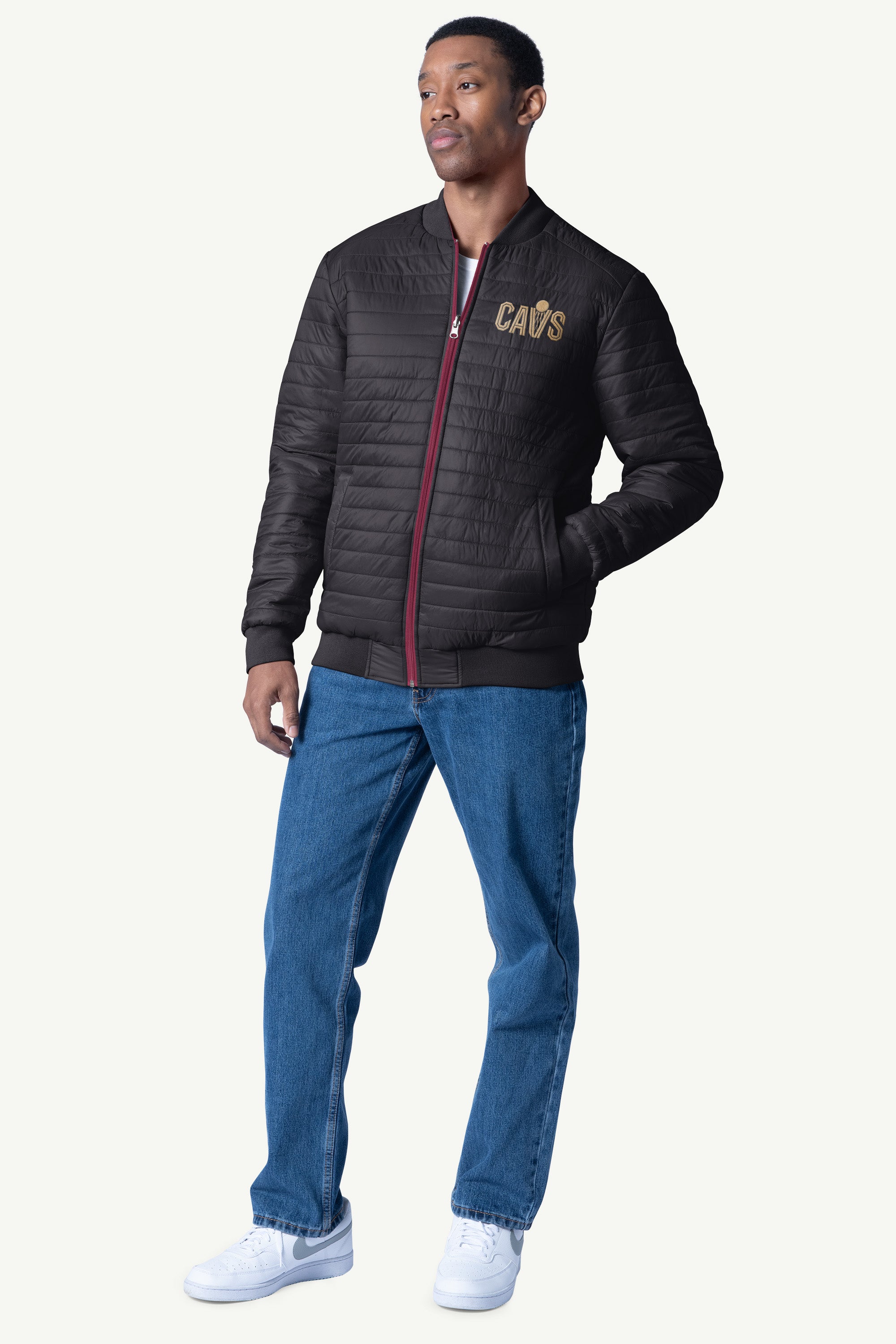 MENS CLEVELAND CAVALIERS REVERSIBLE JACKET View 5