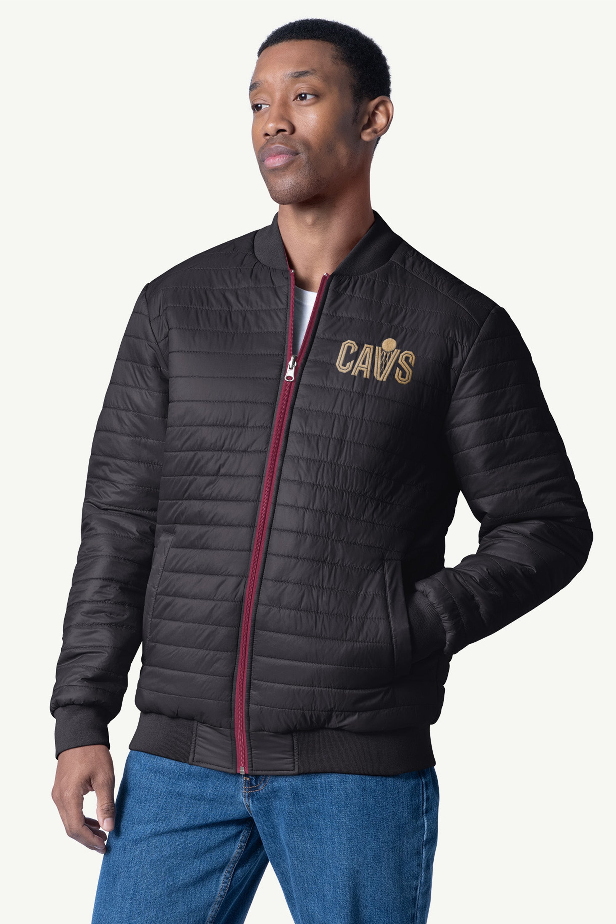 MENS CLEVELAND CAVALIERS REVERSIBLE JACKET View 1