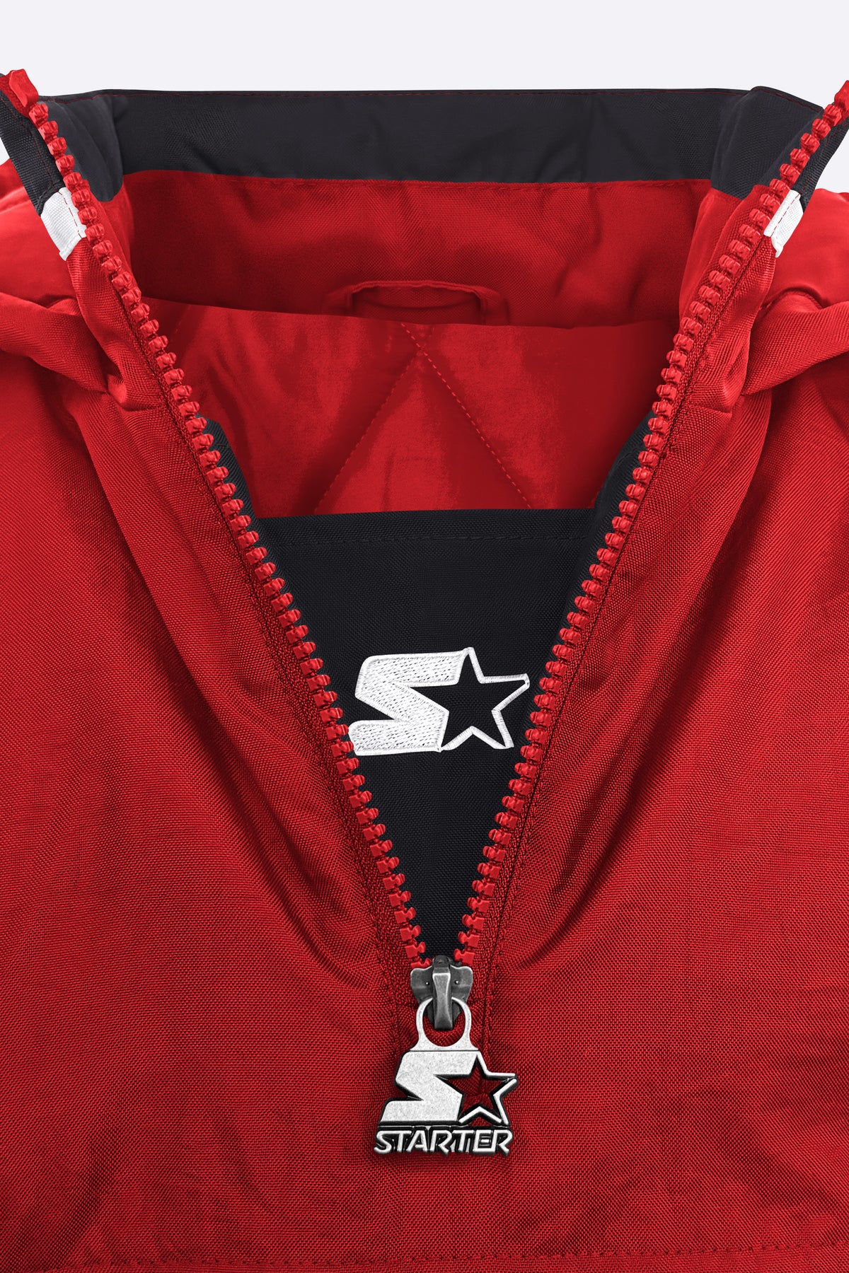 YOUTH CHICAGO BULLS THROWBACK JR HALF ZIP JACKET View 4