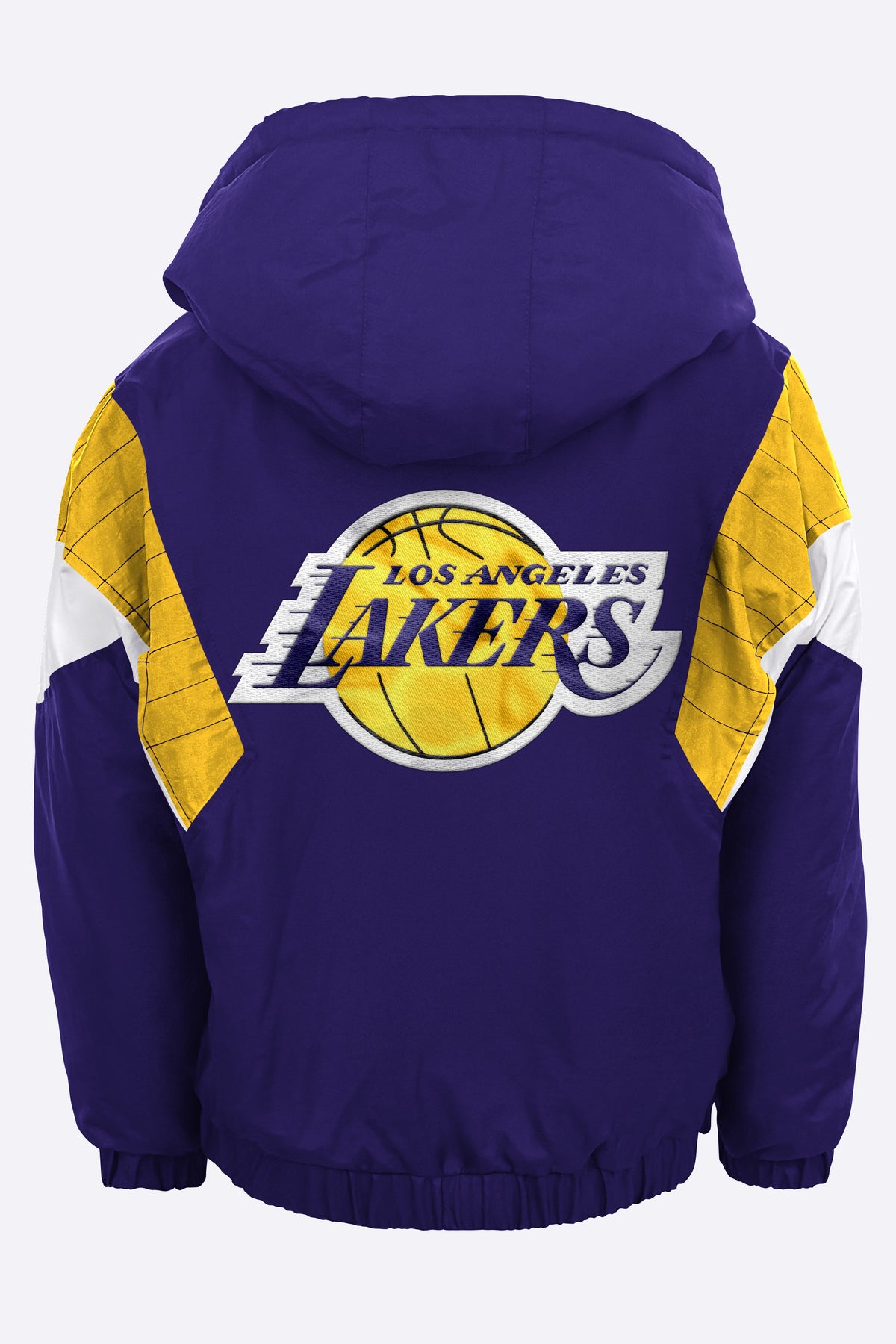 YOUTH LA LAKERS THROWBACK JR HALF ZIP JACKET View 3