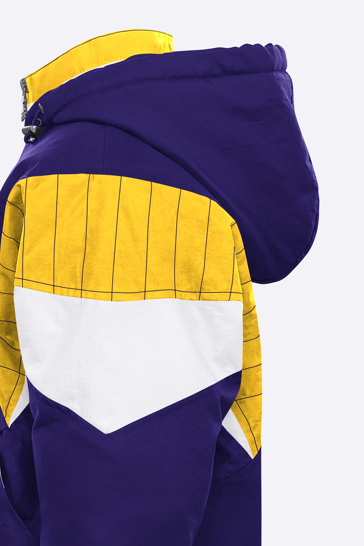 YOUTH LA LAKERS THROWBACK JR HALF ZIP JACKET View 5