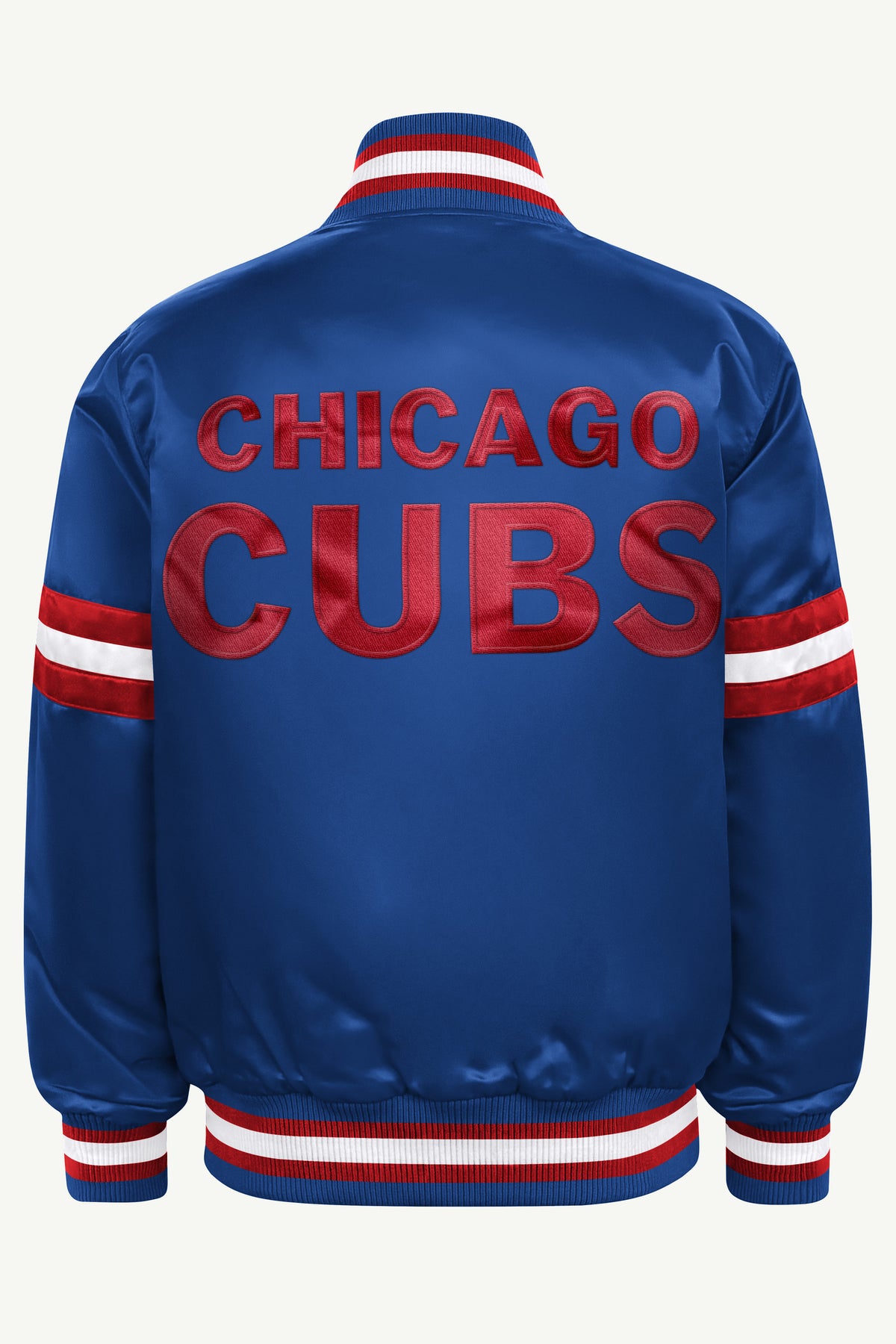 YOUTH CHICAGO CUBS COURTSIDE JR SATIN VARSITY JACKET View 3