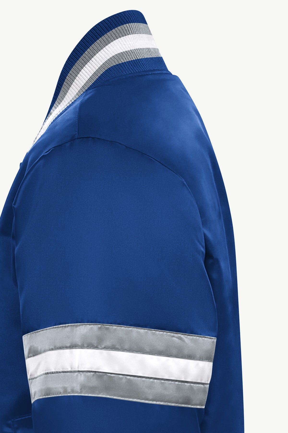 YOUTH LOS ANGELES DODGERS COURTSIDE JR SATIN VARSITY JACKET View 4