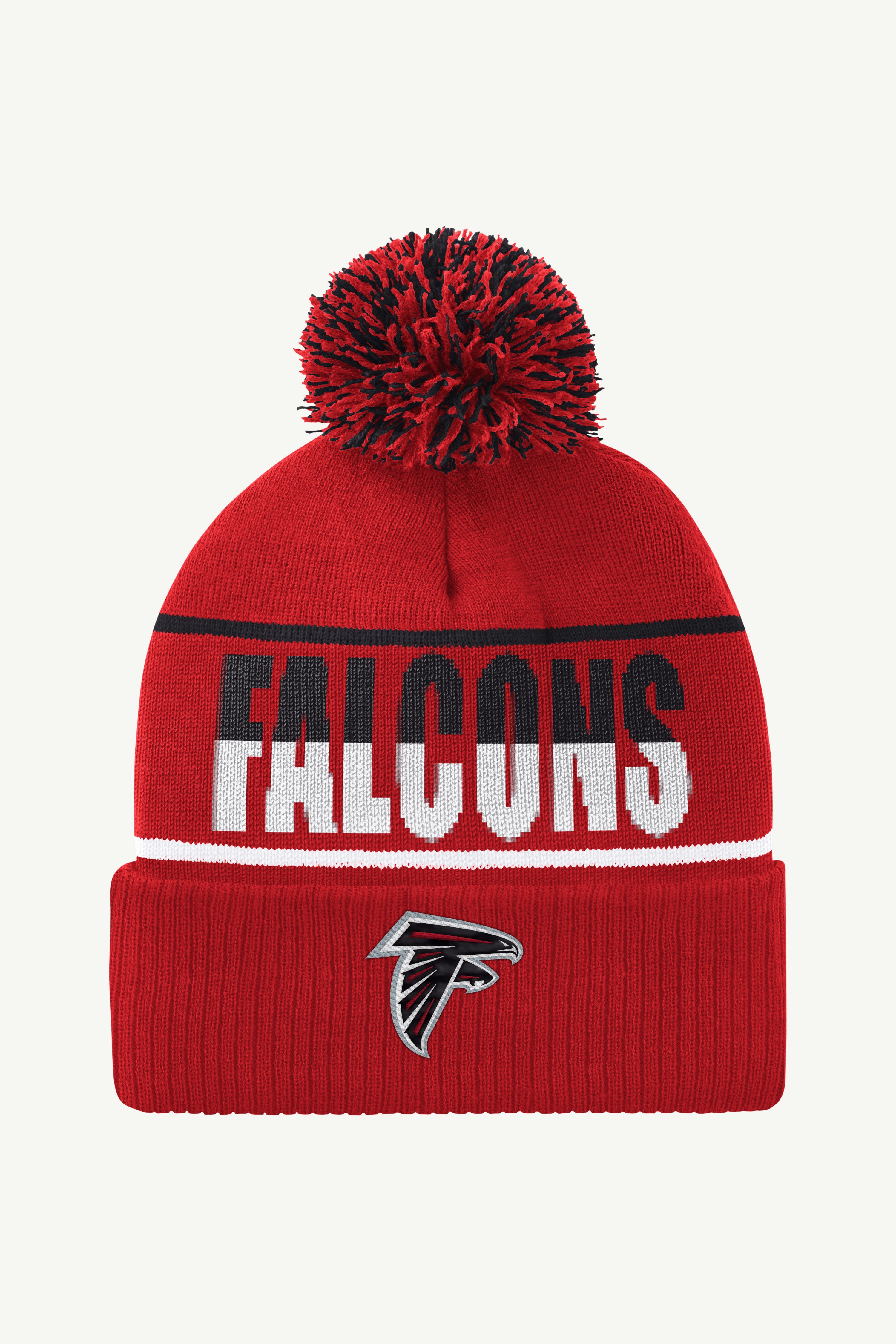 ATLANTA FALCONS POM CUFFED BEANIE View 1 | NFL
