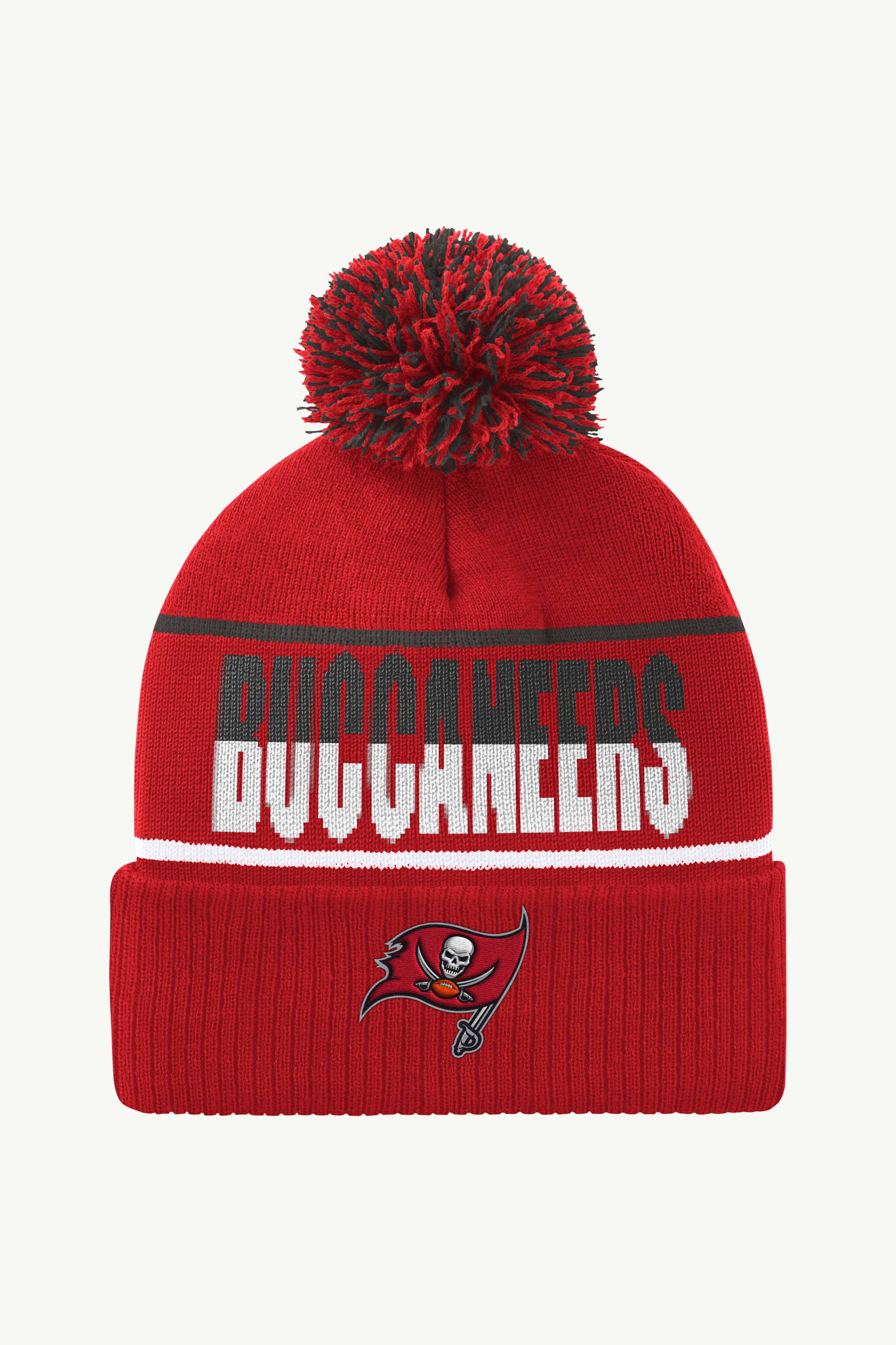 TAMPA BAY BUCCANEERS POM CUFFED BEANIE View 1 | NFL