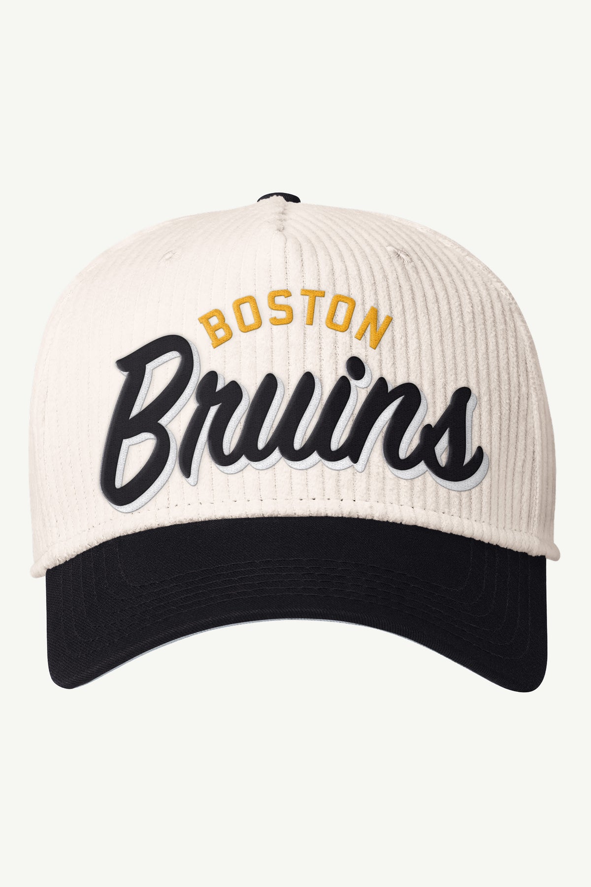 MENS BOSTON BRUINS CORD SCRIPT HAT View 2