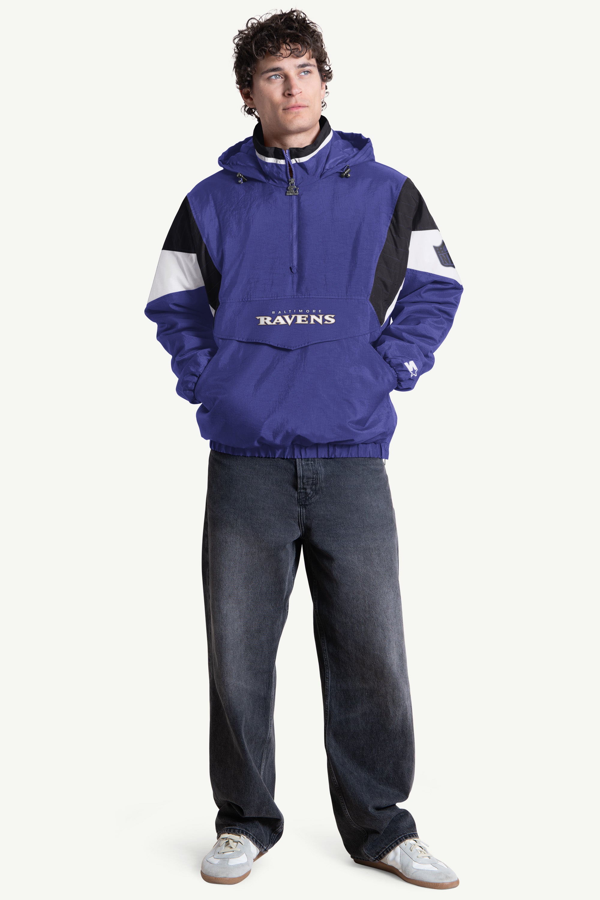 MENS BALTIMORE RAVENS CRINKLE POPOVER View 3 | NFL