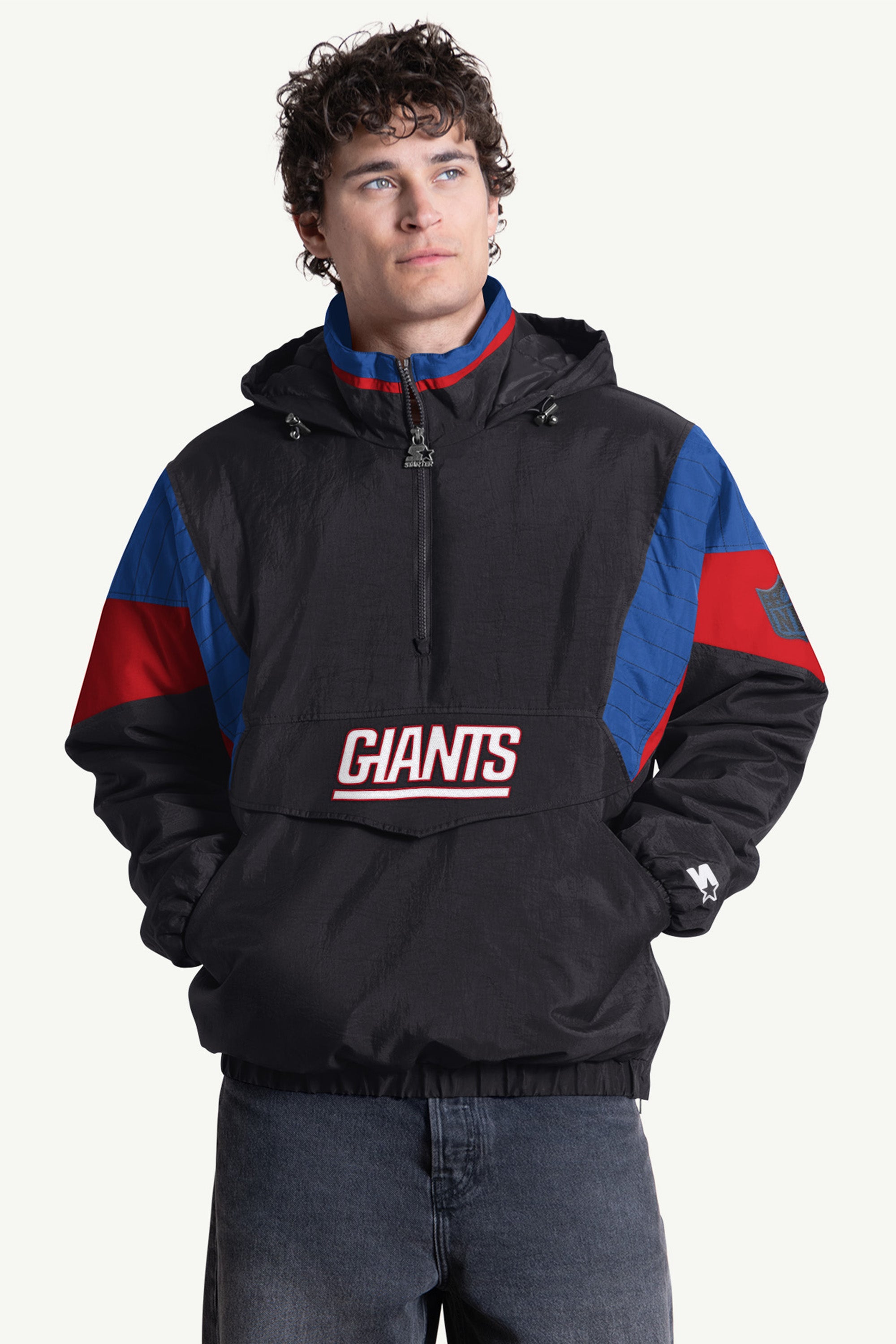 MENS NEW YORK GIANTS CRINKLE POPOVER View 1