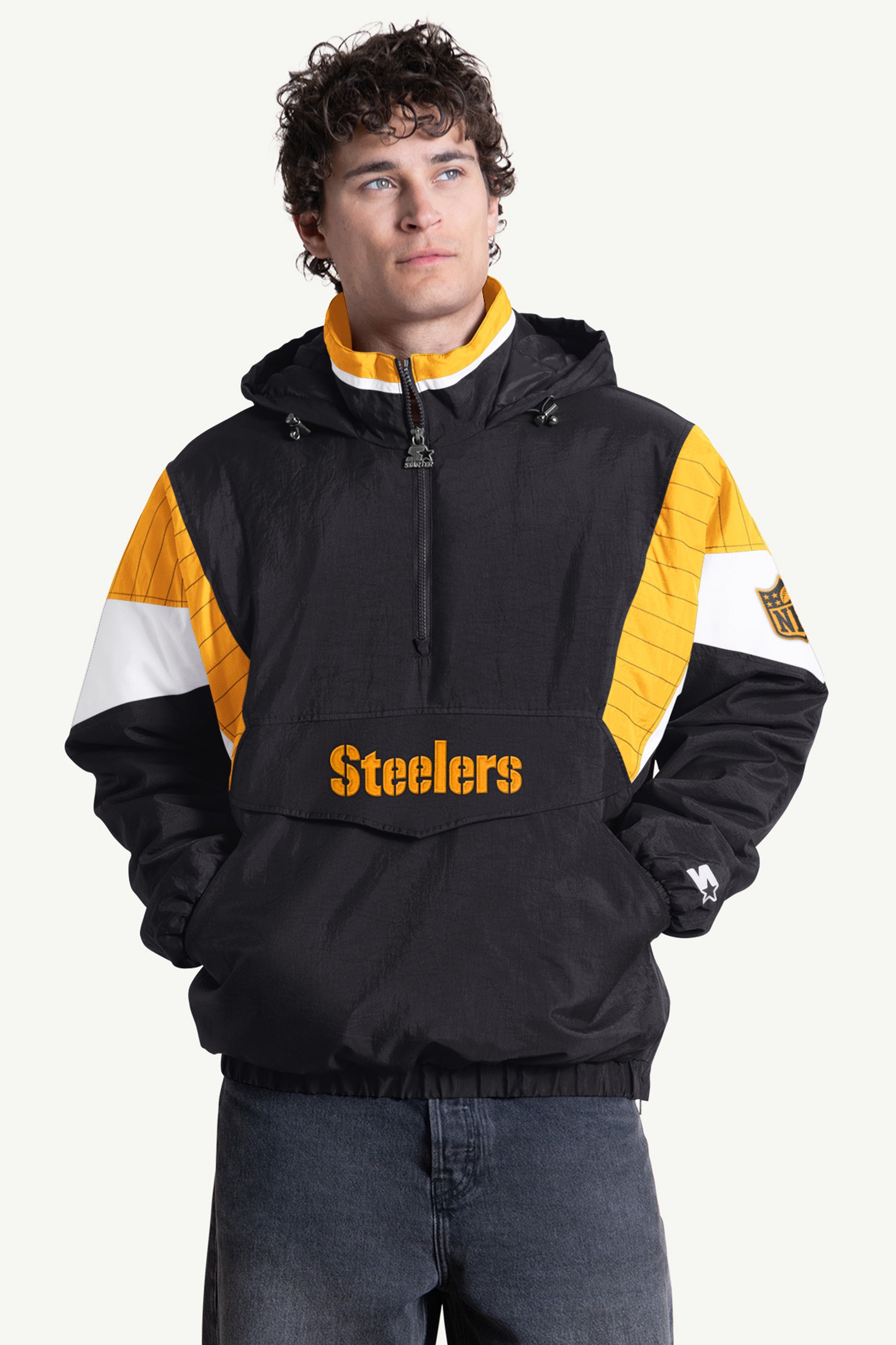 MENS PITTSBURGH STEELERS CRINKLE POPOVER View 1