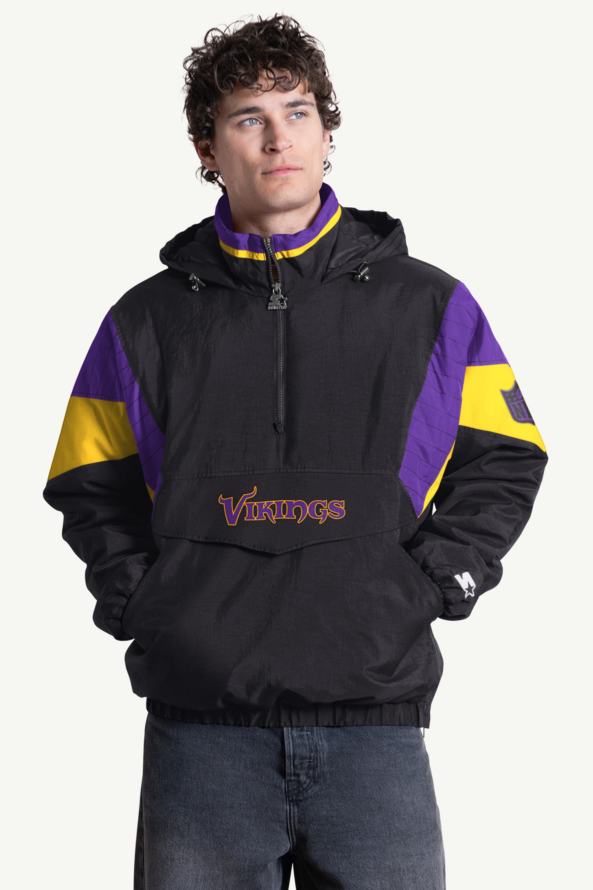 MENS MINNESOTA VIKINGS CRINKLE POPOVER View 1 | NFL
