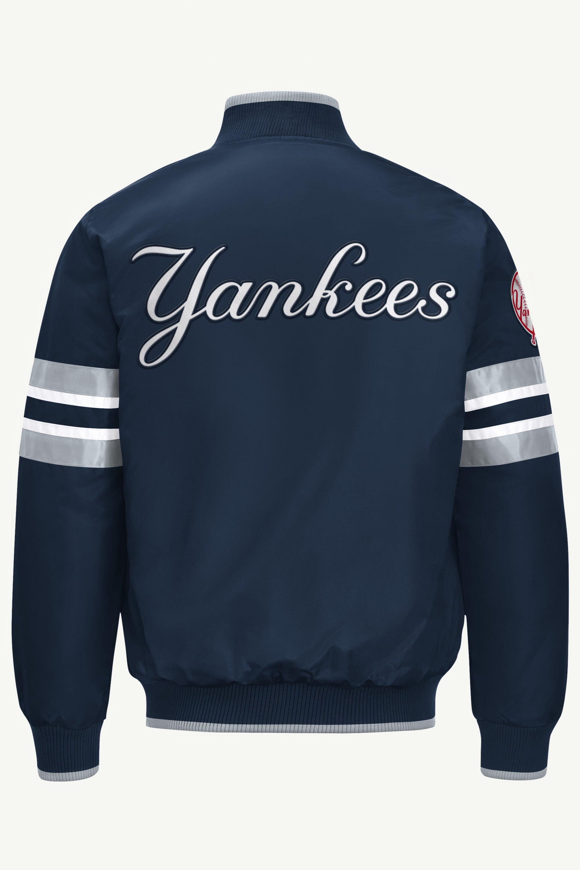 MENS NEW YORK YANKEES SATIN VARSITY JACKET View 2 | STARTER CLASSICS MENS NEW YORK YANKEES SATIN VARSITY JACKET View 2 | STARTER CLASSICS