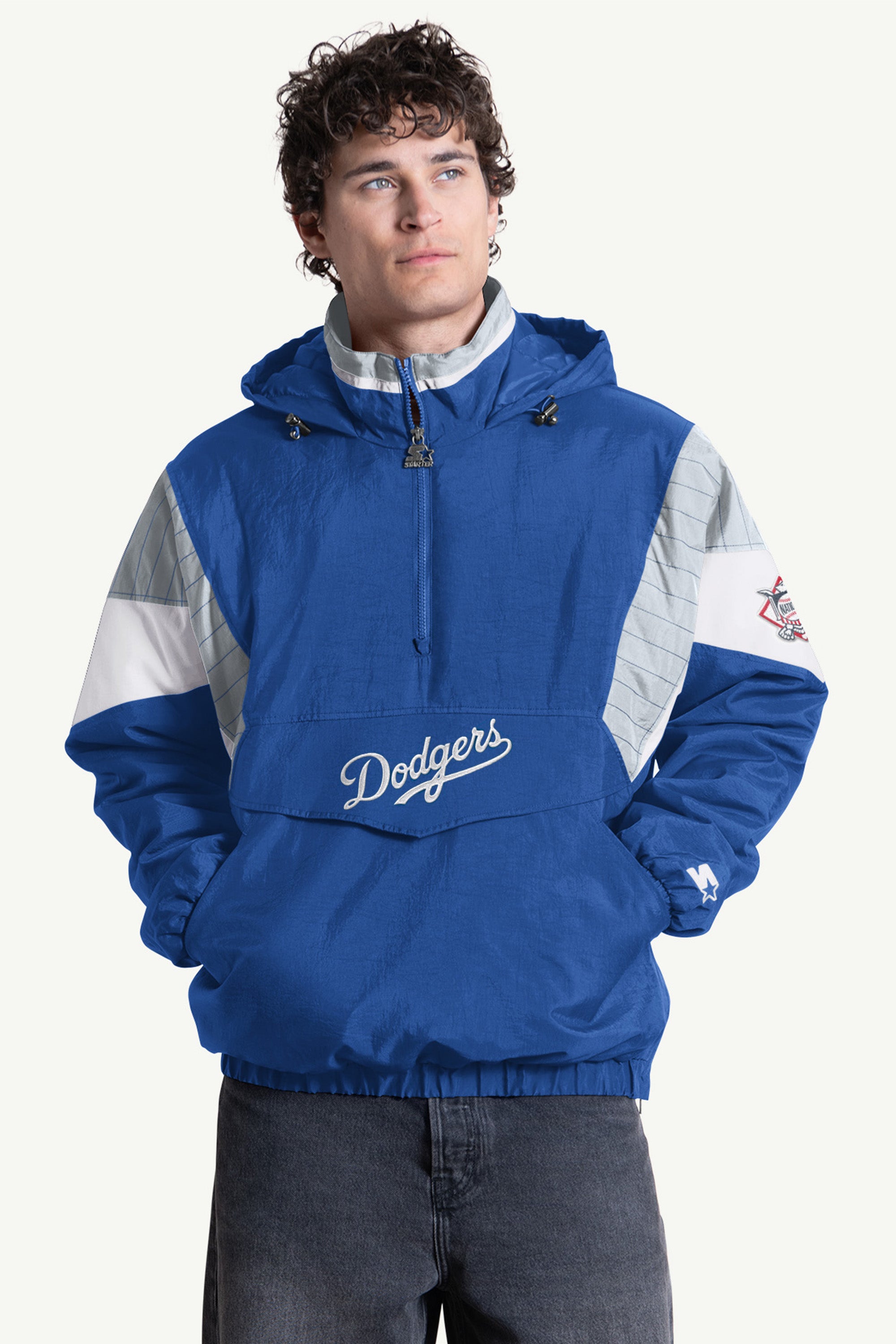 MENS LOS ANGELES DODGERS CRINKLE POPOVER View 1 | Los Angeles Dodgers