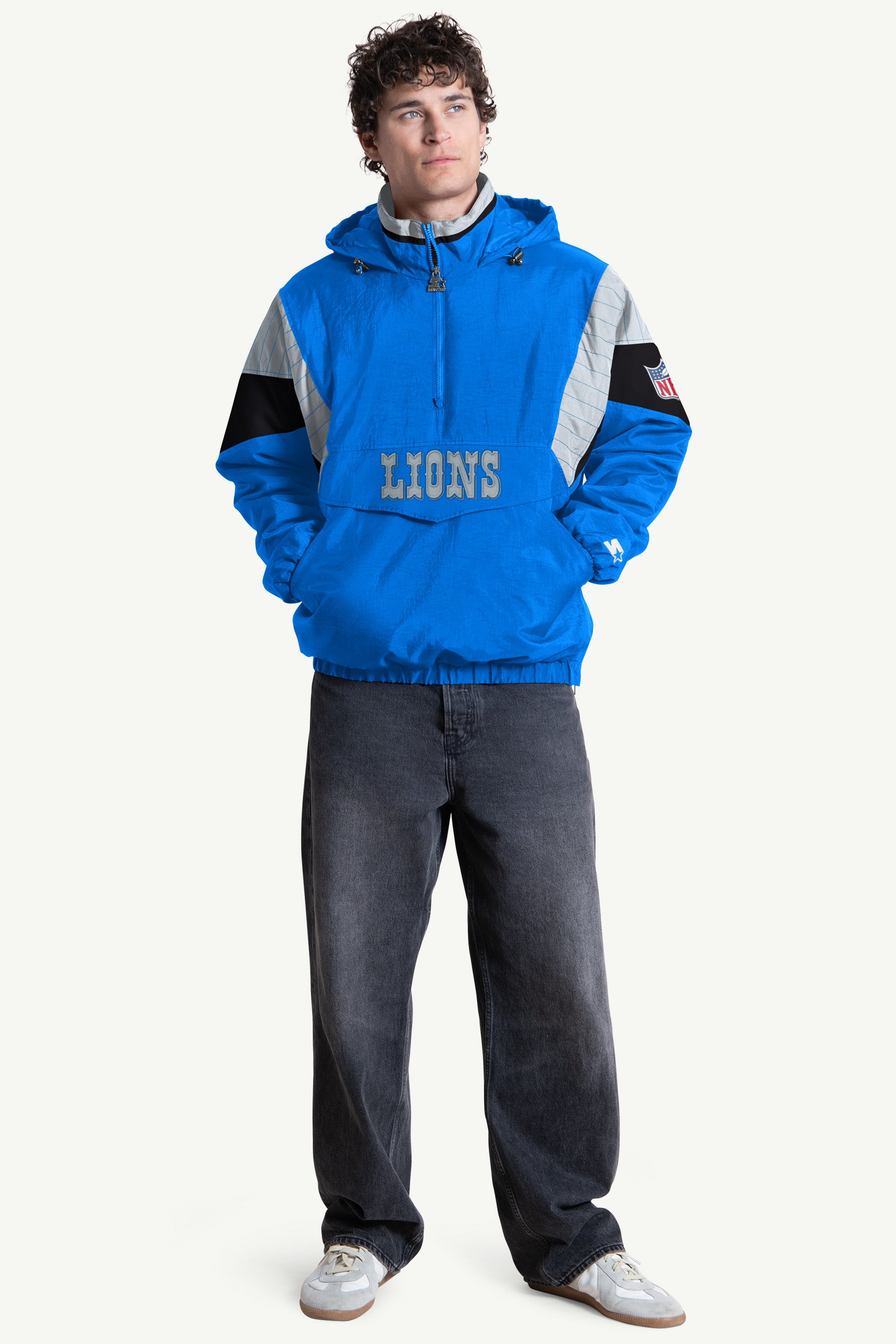 MENS DETROIT LIONS CRINKLE POPOVER View 3