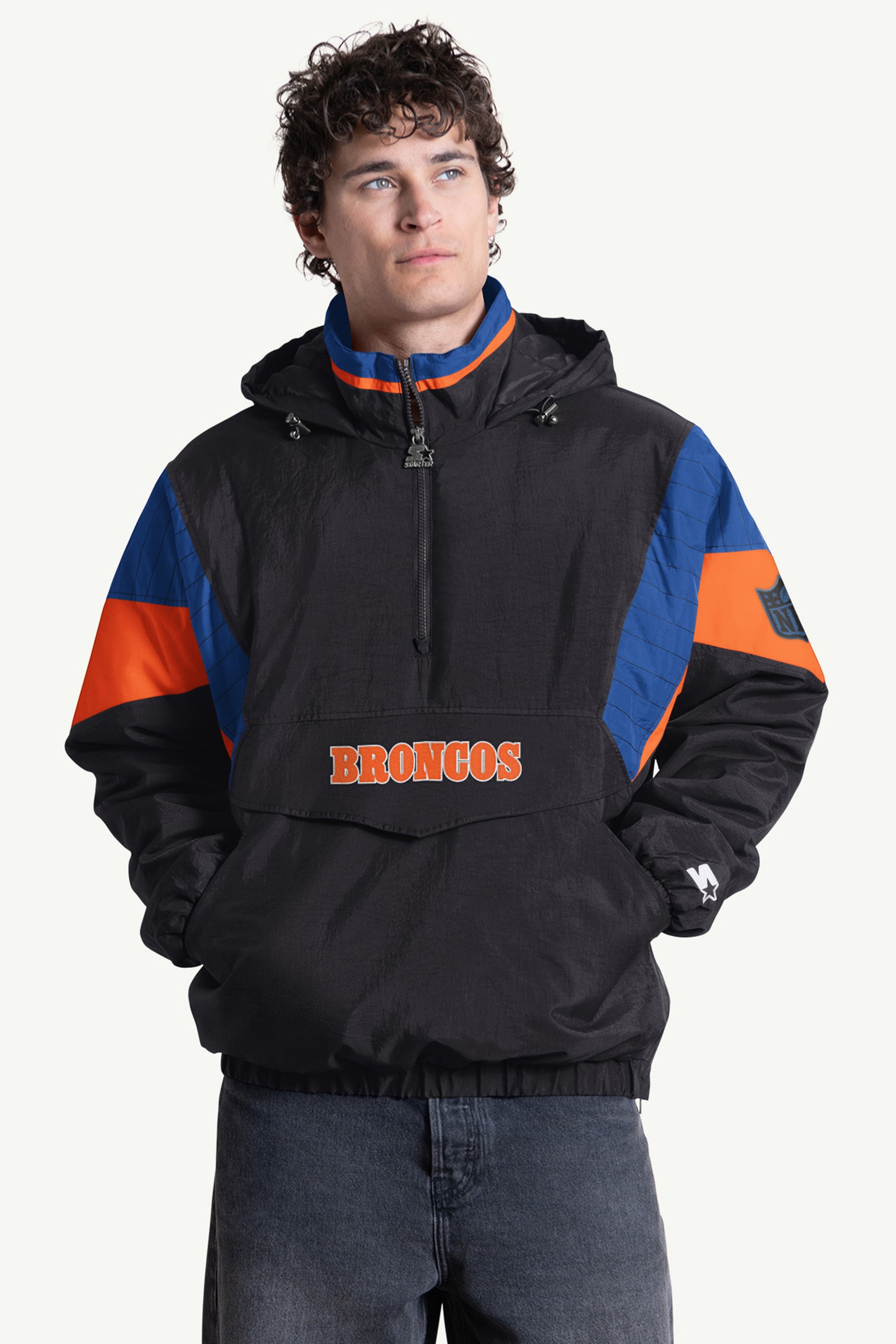 MENS DENVER BRONCOS CRINKLE POPOVER View 1 | NFL