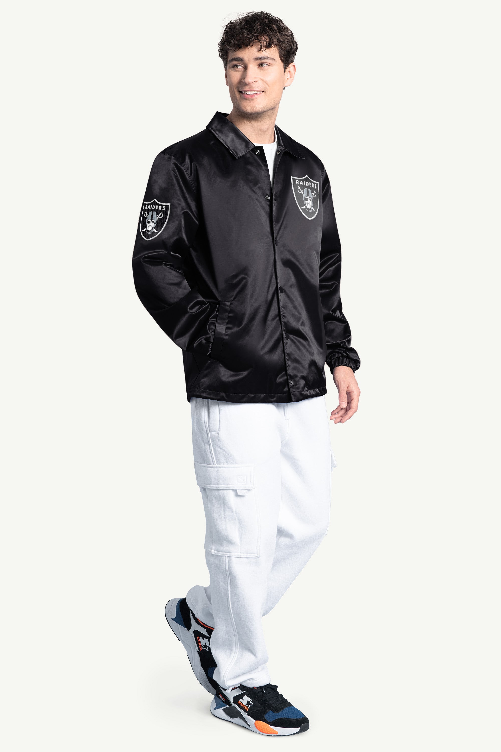 MENS LAS VEGAS RAIDERS COACHES JACKET View 4