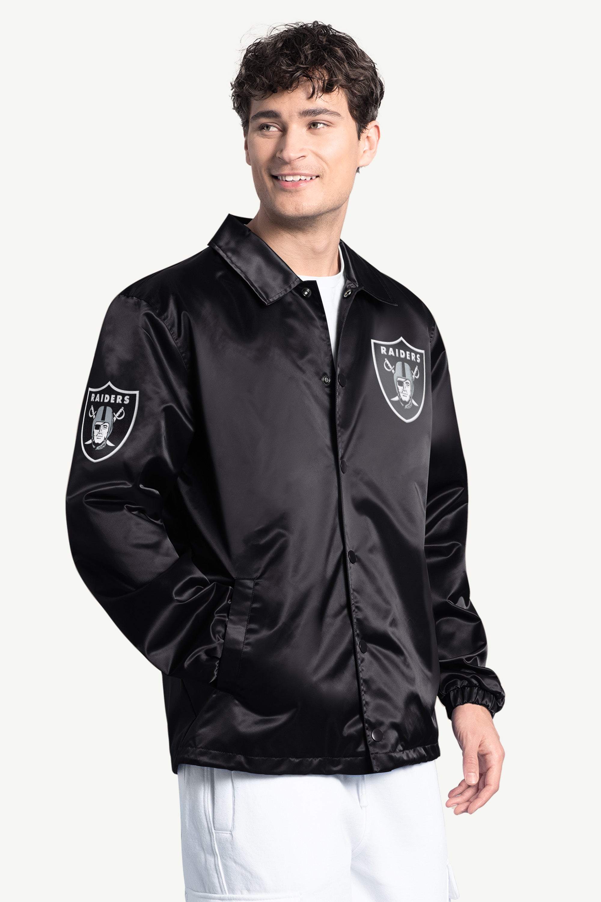 MENS LAS VEGAS RAIDERS COACHES JACKET View 1