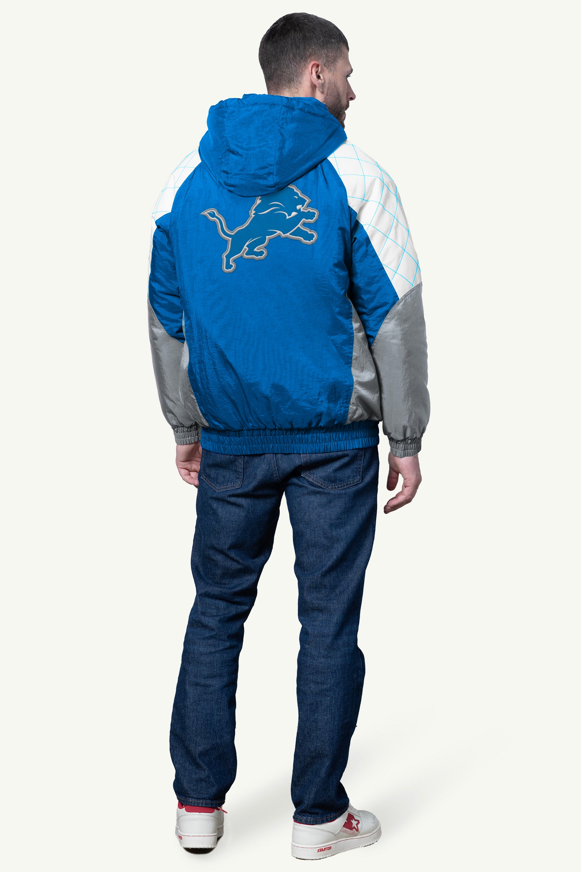 MENS DETROIT LIONS NYLON JACKET View 2 | NFL