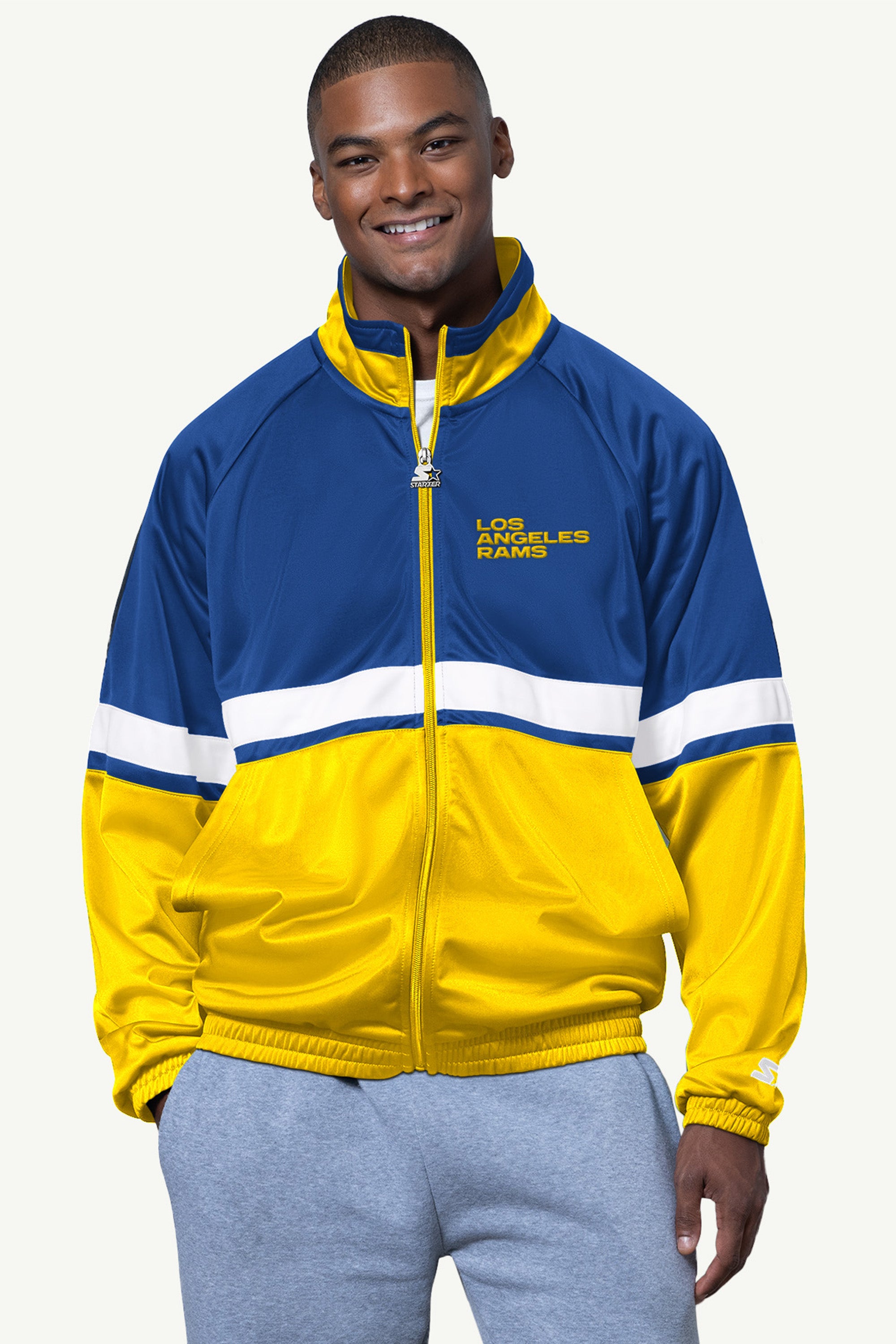 MENS LOS ANGELES RAMS TRACK JACKET View 1 | Men's Jackets
