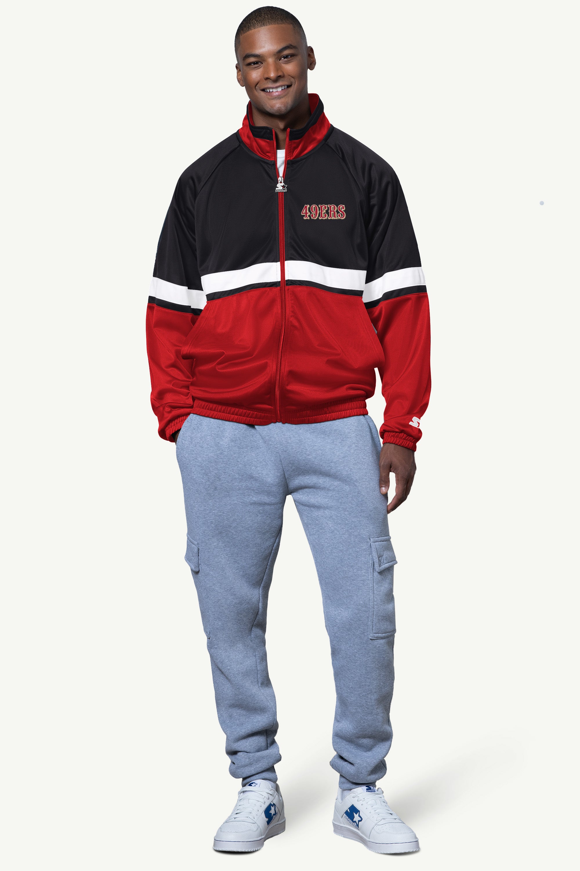 MENS SAN FRANCISCO 49ERS TRACK JACKET View 3 | San Francisco 49ers