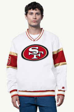 Mens San Francisco 49ers V Neck Pullover | NFL | Starter