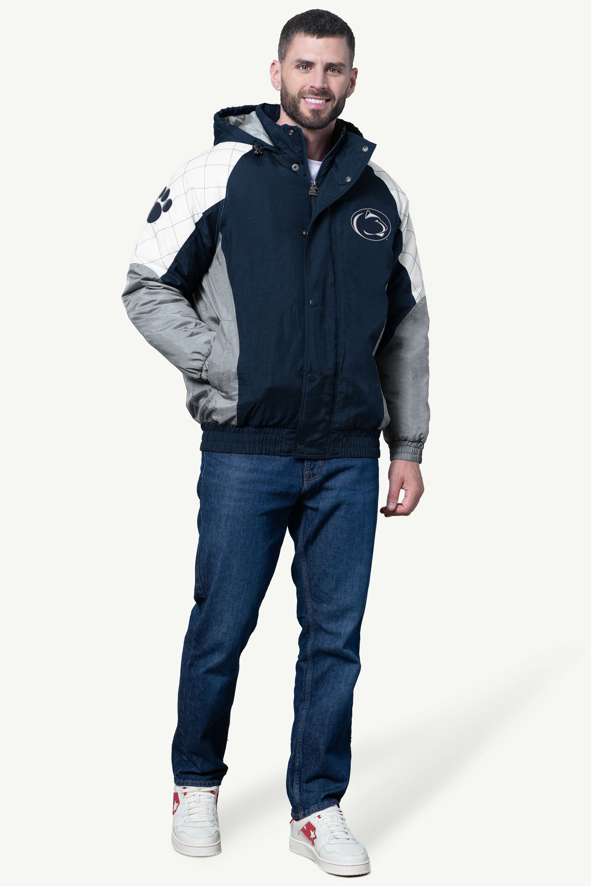 MENS PENN STATE NITTANY LIONS NYLON JACKET View 3