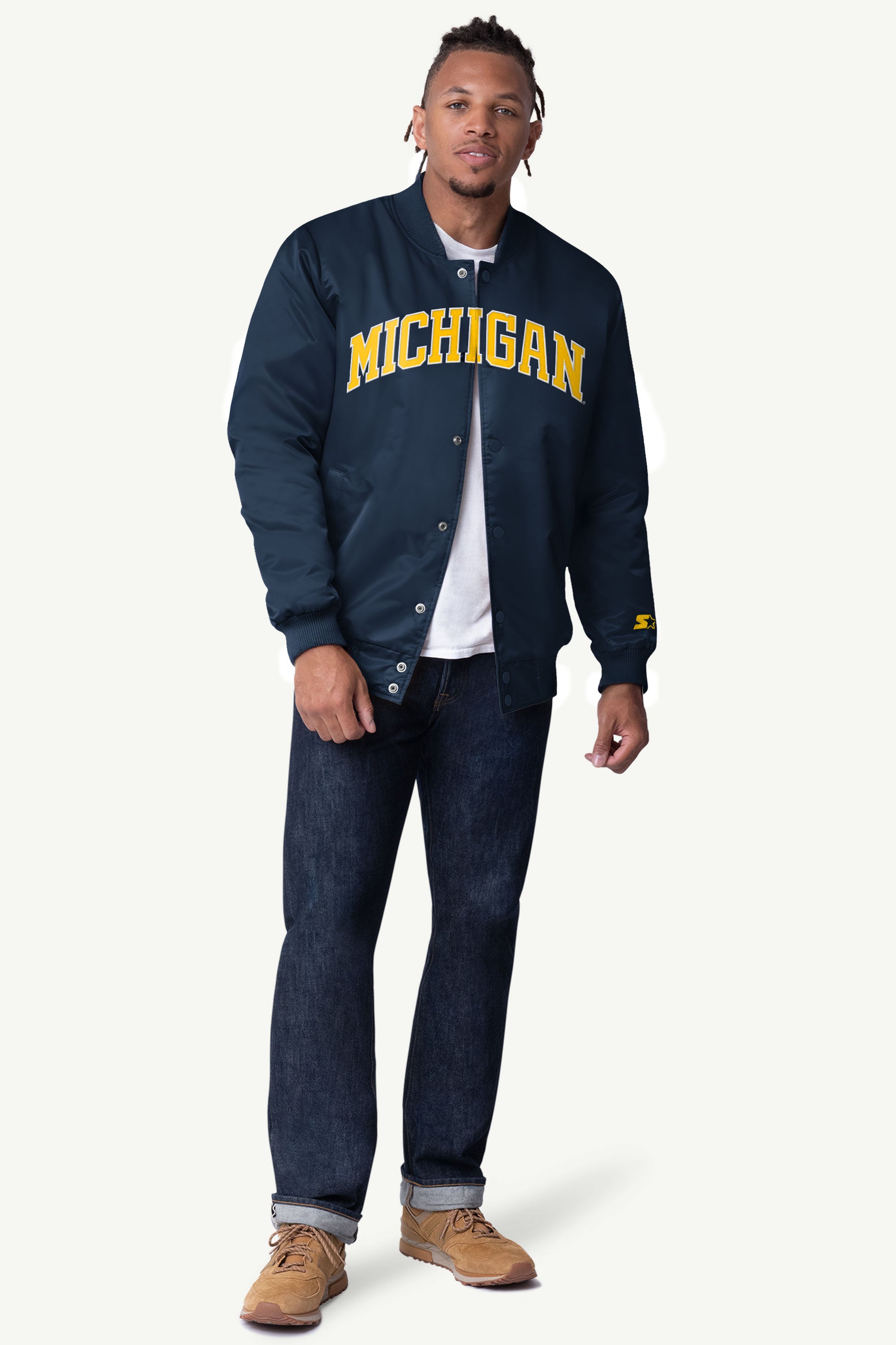 MENS MICHIGAN WOLVERINES VARSITY JACKET View 3 | NCAA