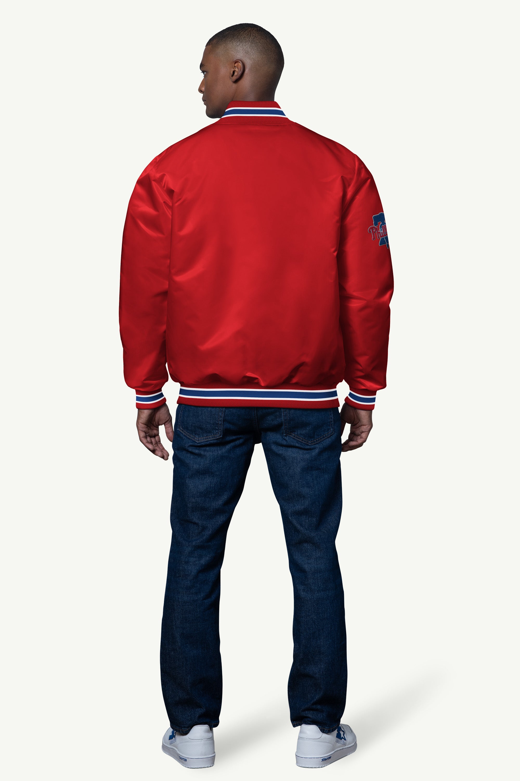 MENS PHILADELPHIA PHILLIES SATIN VARSITY JACKET View 2 | Gifts Under $200 MENS PHILADELPHIA PHILLIES SATIN VARSITY JACKET View 2 | Gifts Under $200