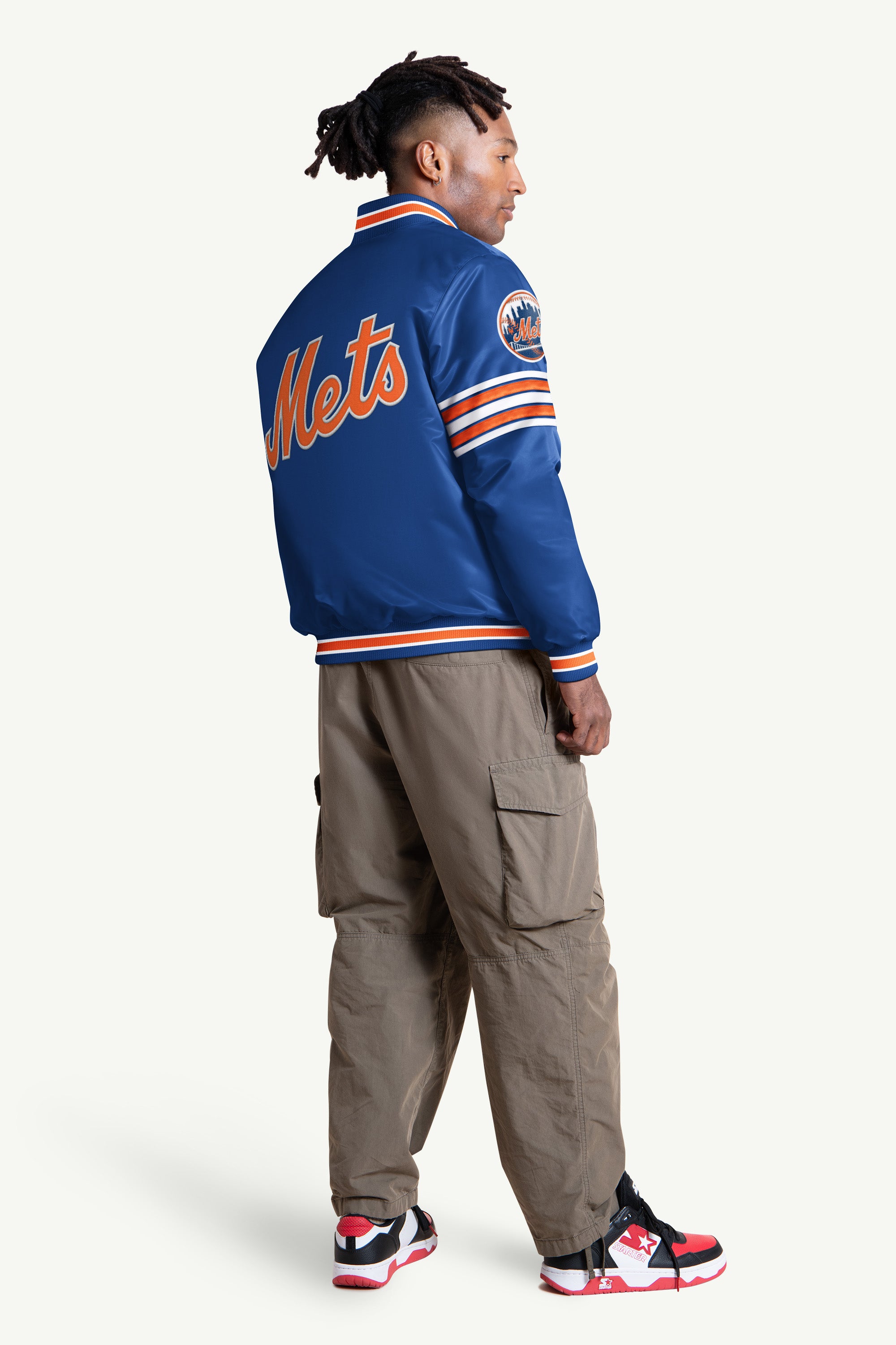 MENS NEW YORK METS SATIN VARSITY JACKET View 2 | Gifts for Him MENS NEW YORK METS SATIN VARSITY JACKET View 2 | Gifts for Him