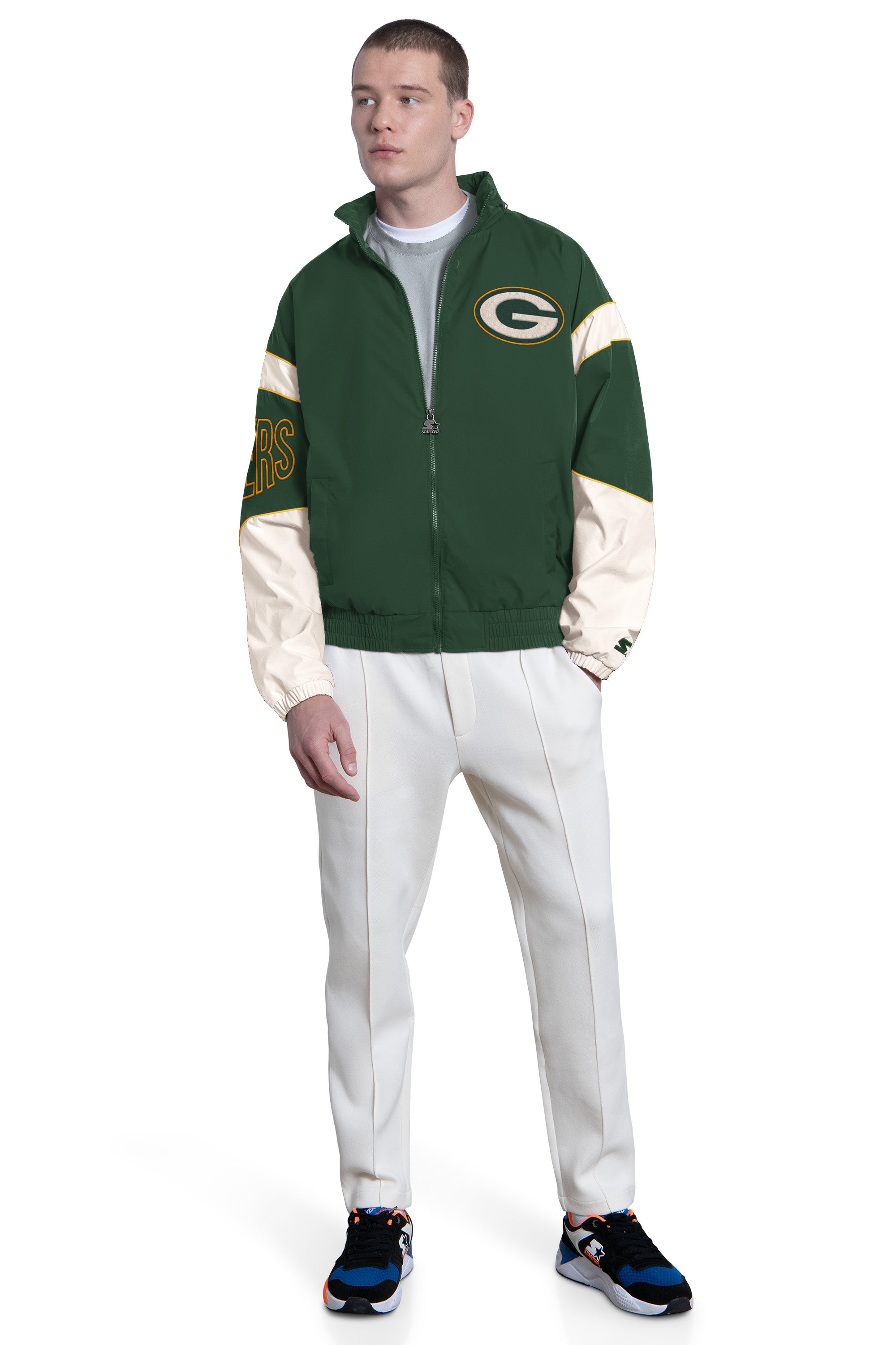 Mens Green Bay Packers The Gust Full Zip Jacket | NFL | Starter