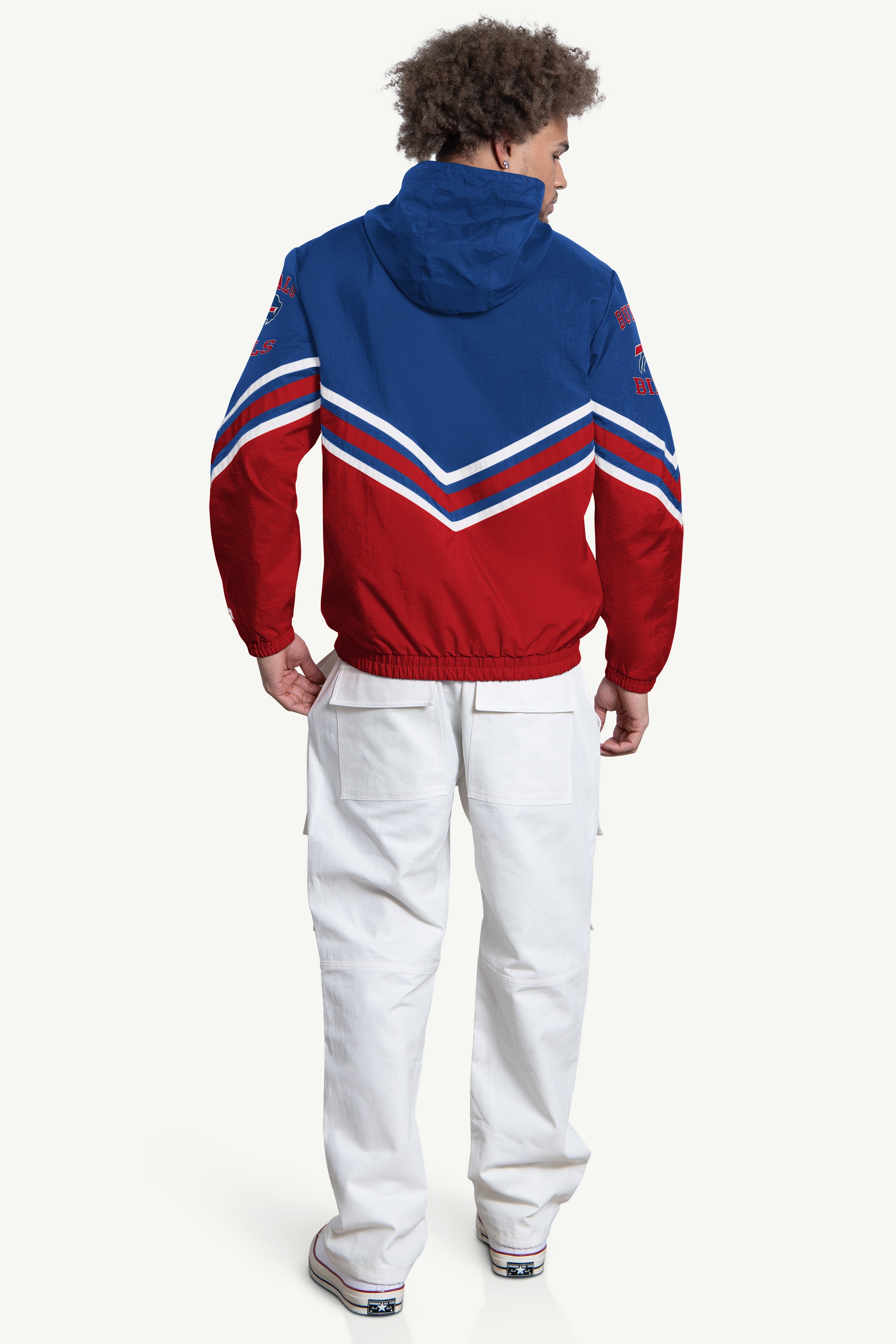 MENS BUFFALO BILLS  FAIR  FAIR PLAY HALF ZIP HOODED PULLOVER View 2